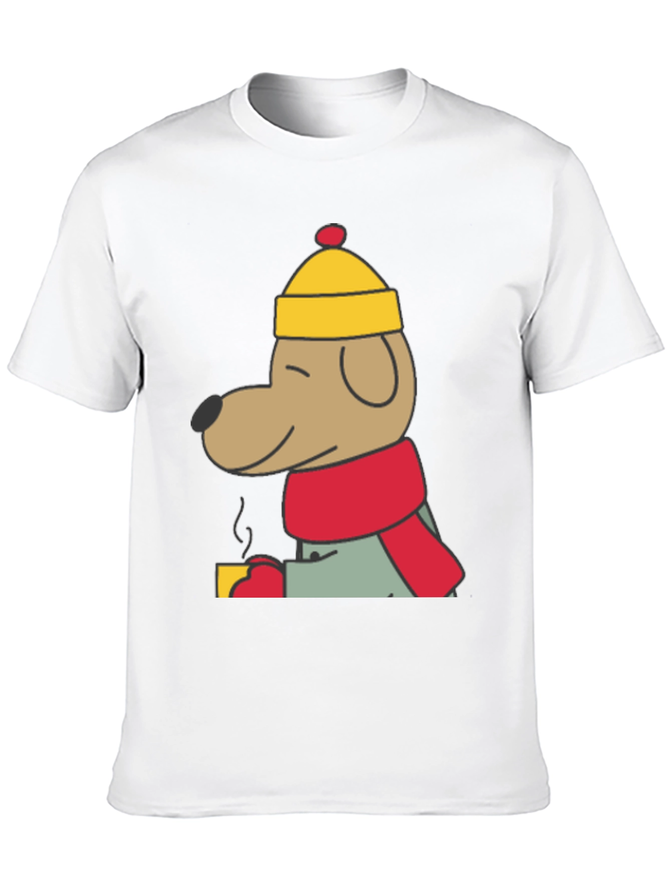 Cozy Dog in Hat Graphic Tee