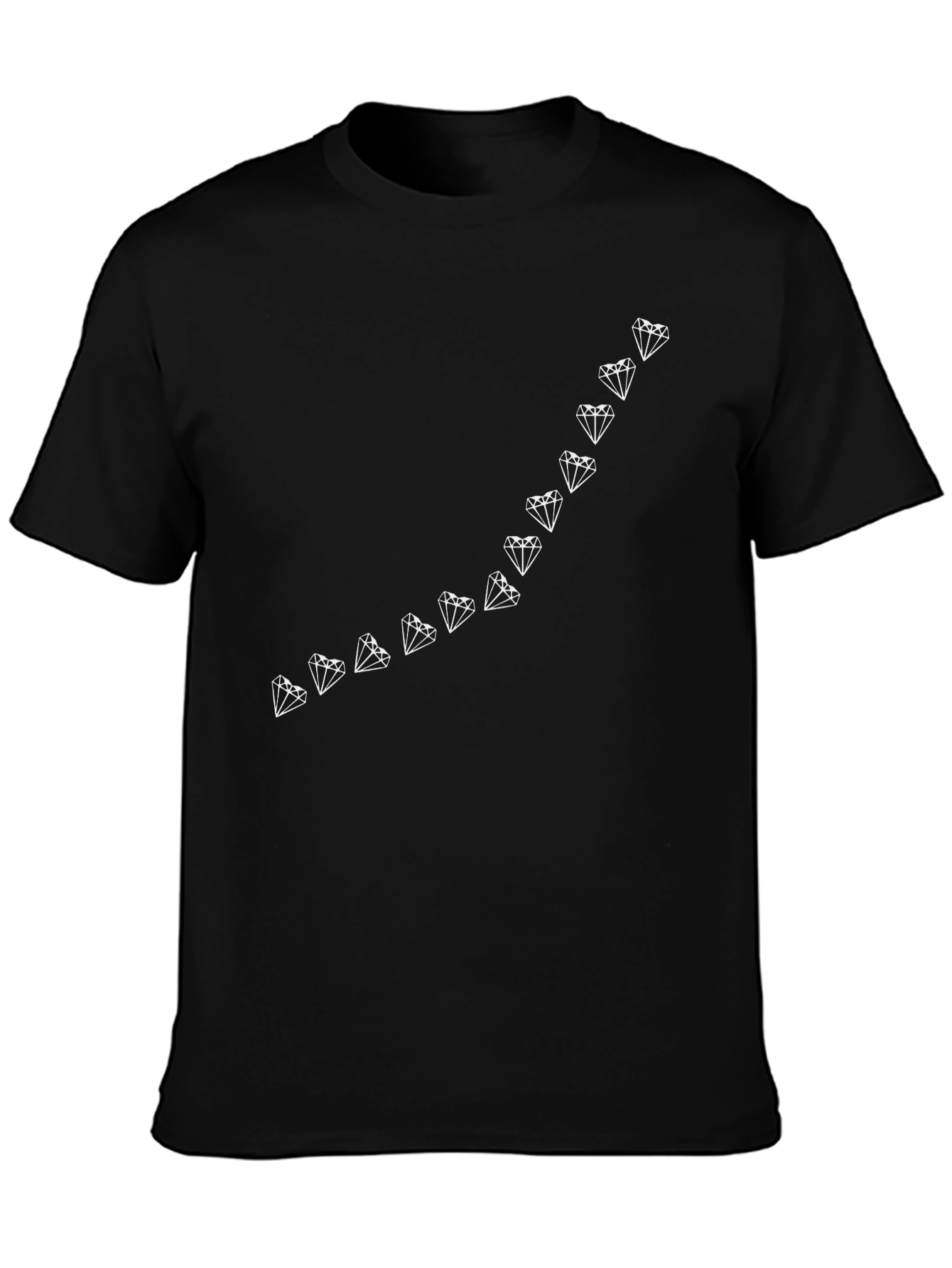 Diamond Line Graphic Tee - Modern Style
