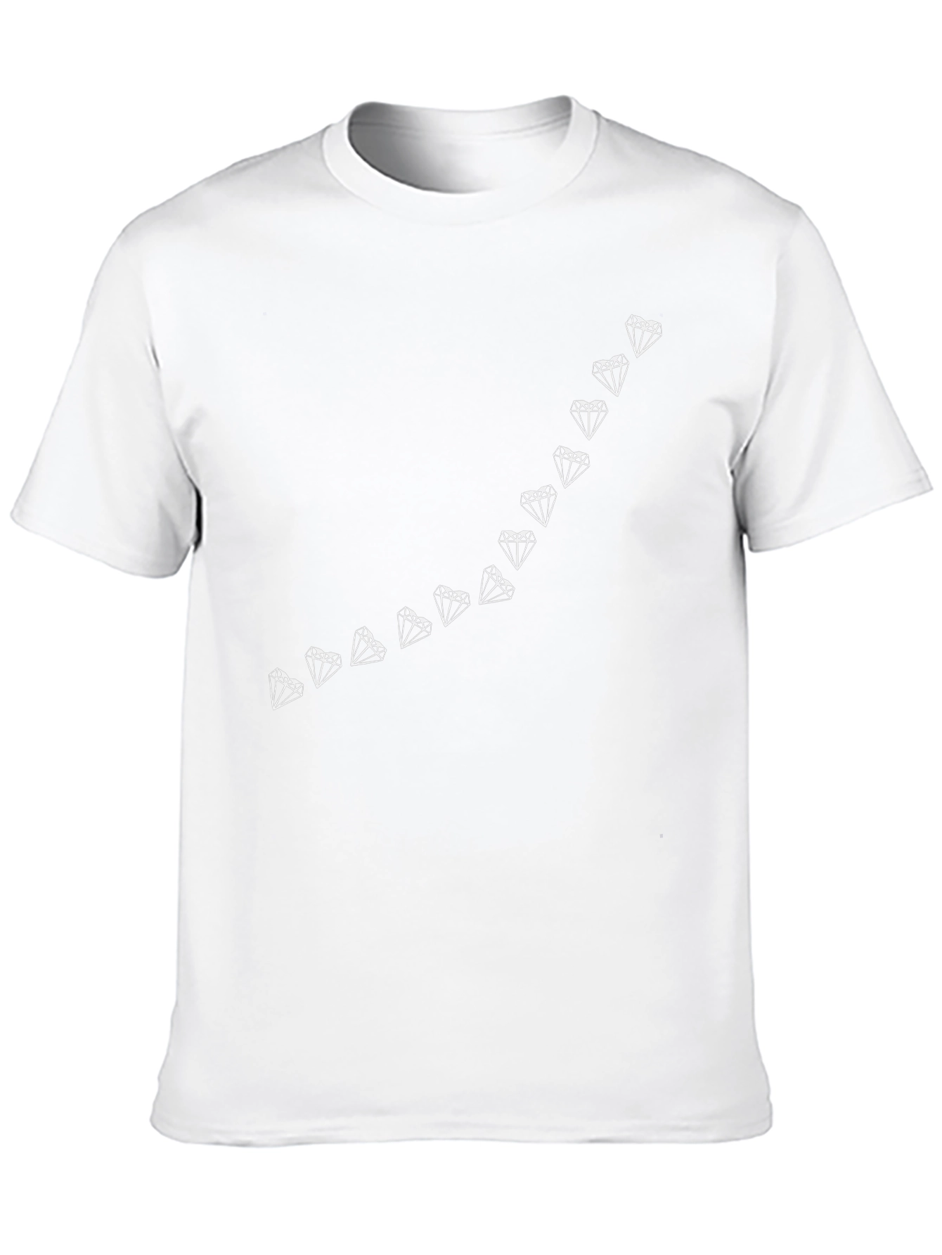 Diamond Line Graphic Tee - Modern Style