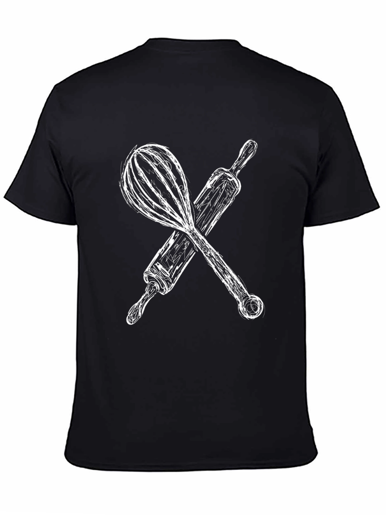 Chefs Kiss T-Shirt: Whisk & Rolling Pin Graphic Tee