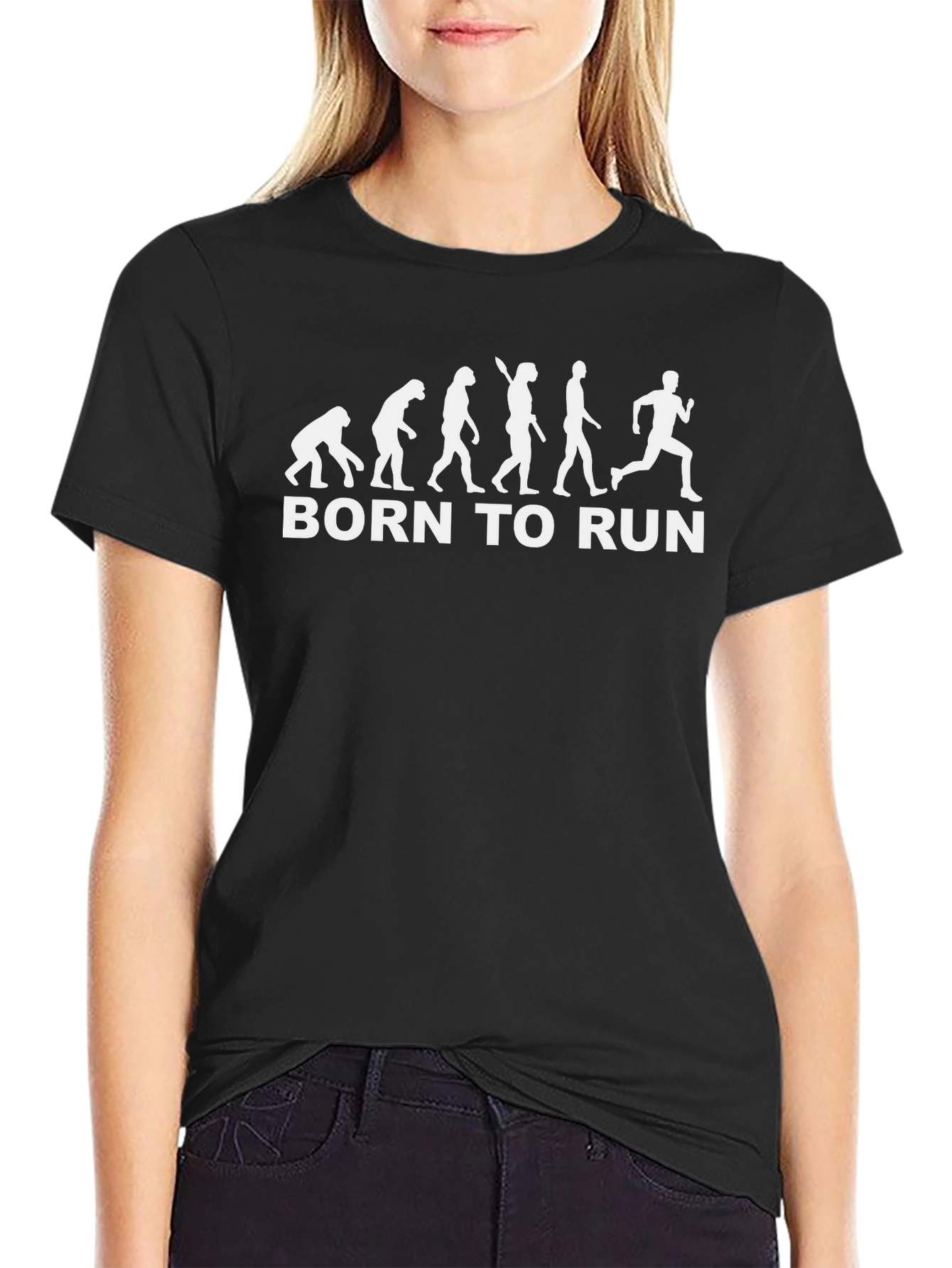 Born to Run Evolution Black T-Shirt