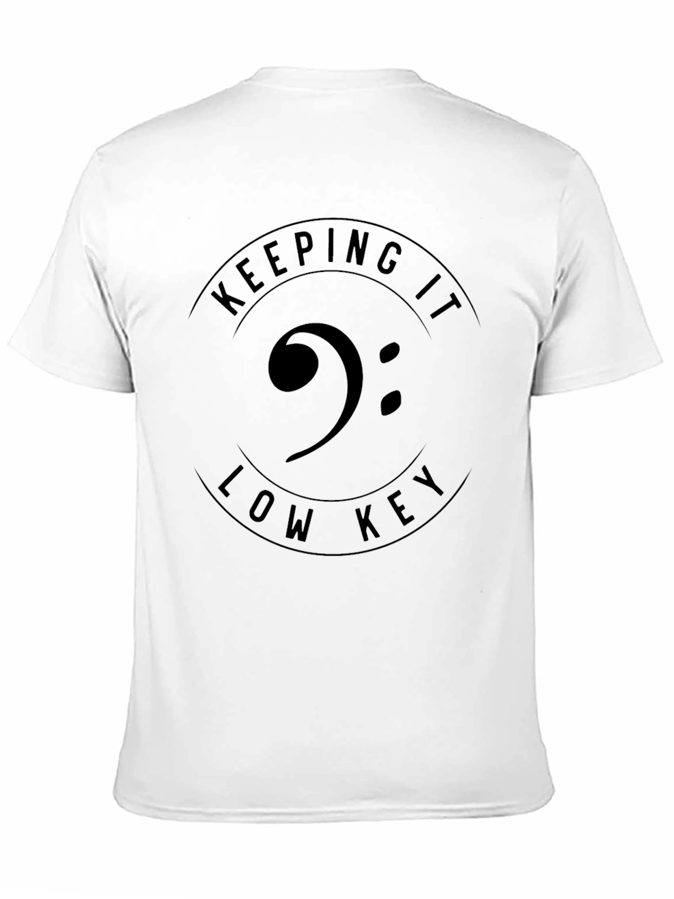 Keeping It Low Key T-Shirt - Bass Clef Tee