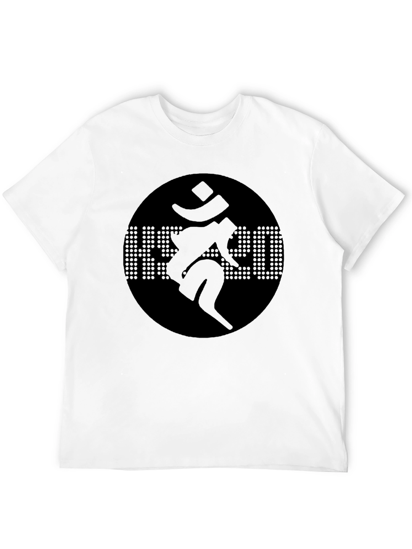 Black Graphic Tee - Om Symbol Design
