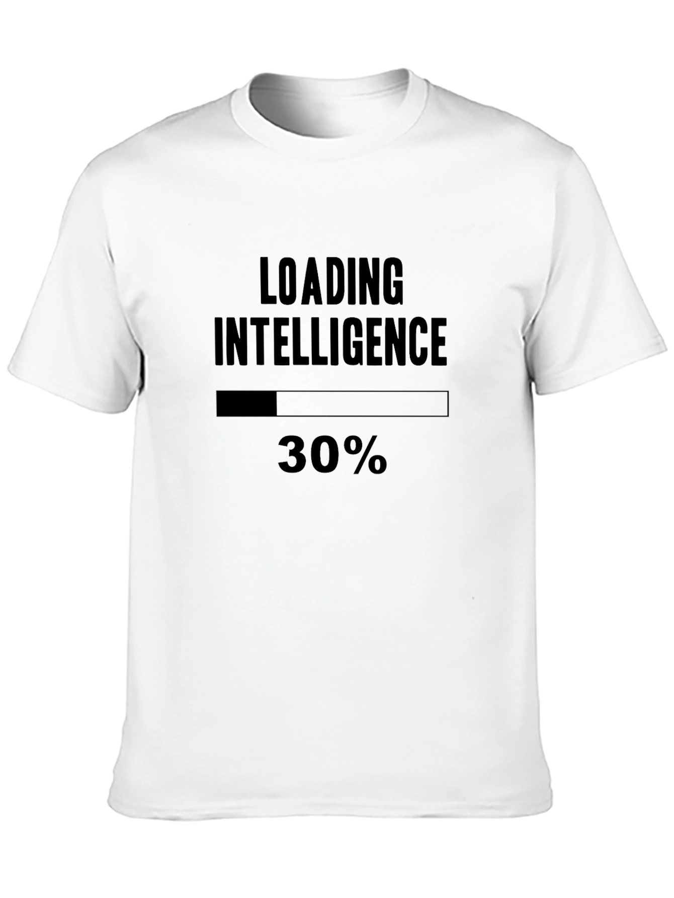 Loading Intelligence Mens Black Graphic Tee Shirt