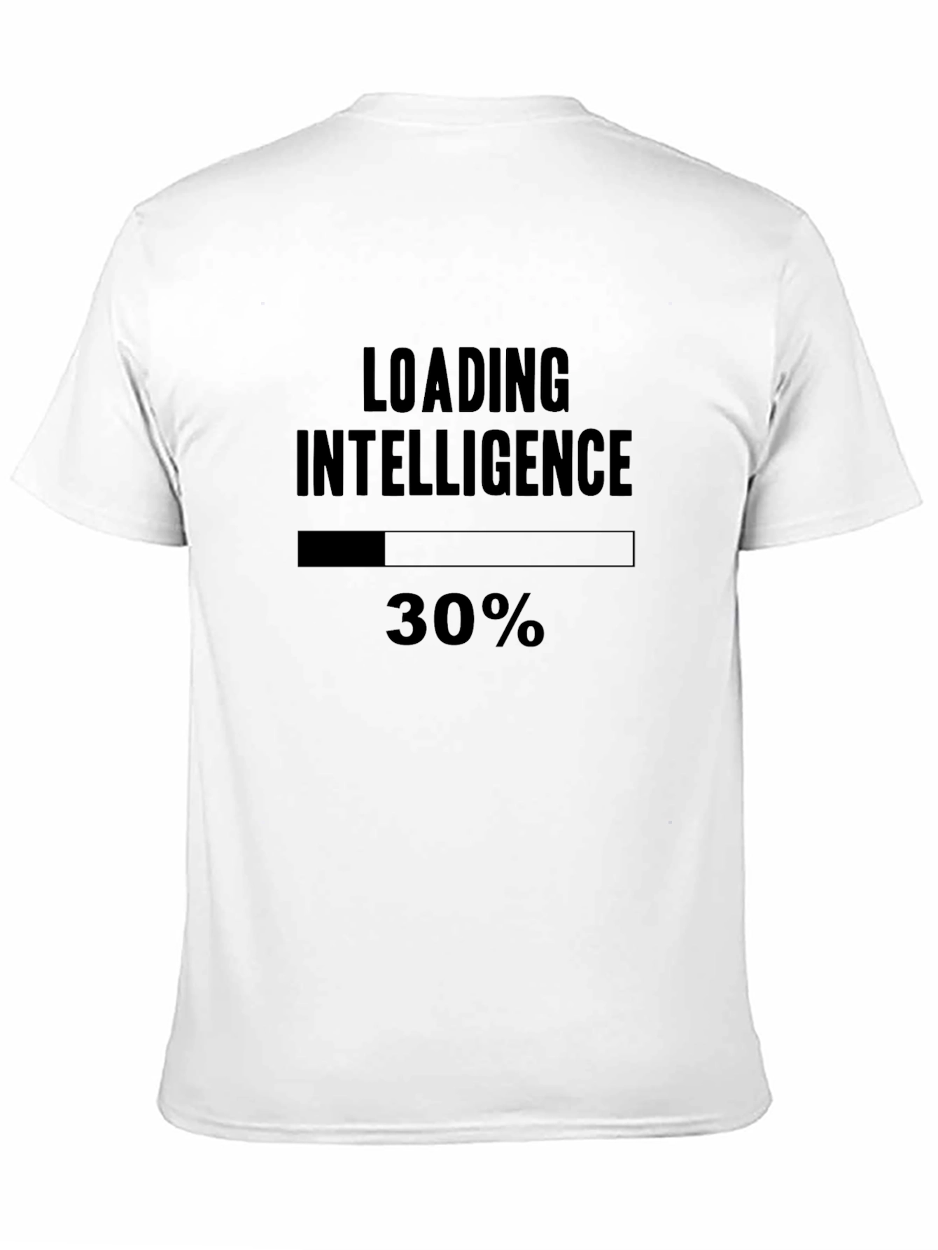 Loading Intelligence Mens Black Graphic Tee Shirt