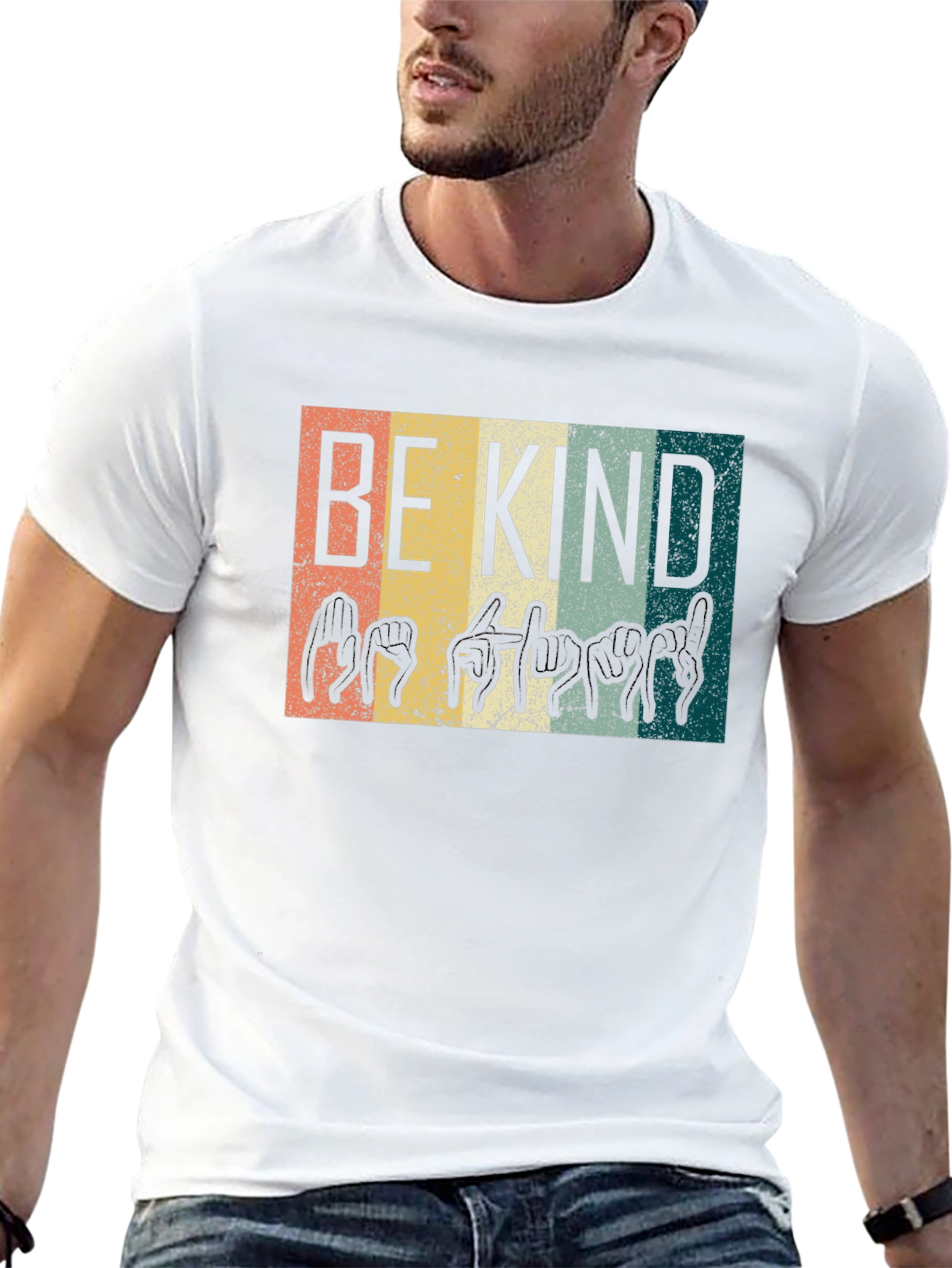 Be Kind Sign Language T-Shirt - Black