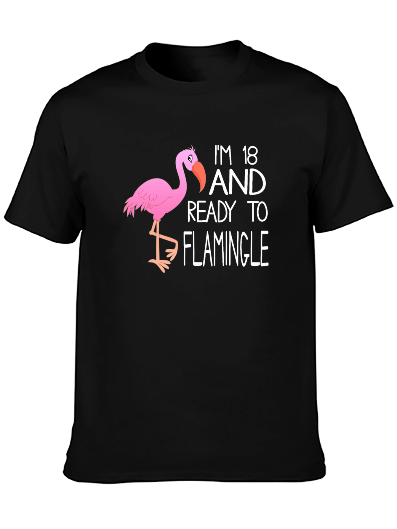18th Birthday Flamingo T-Shirt: Ready to Flamingle