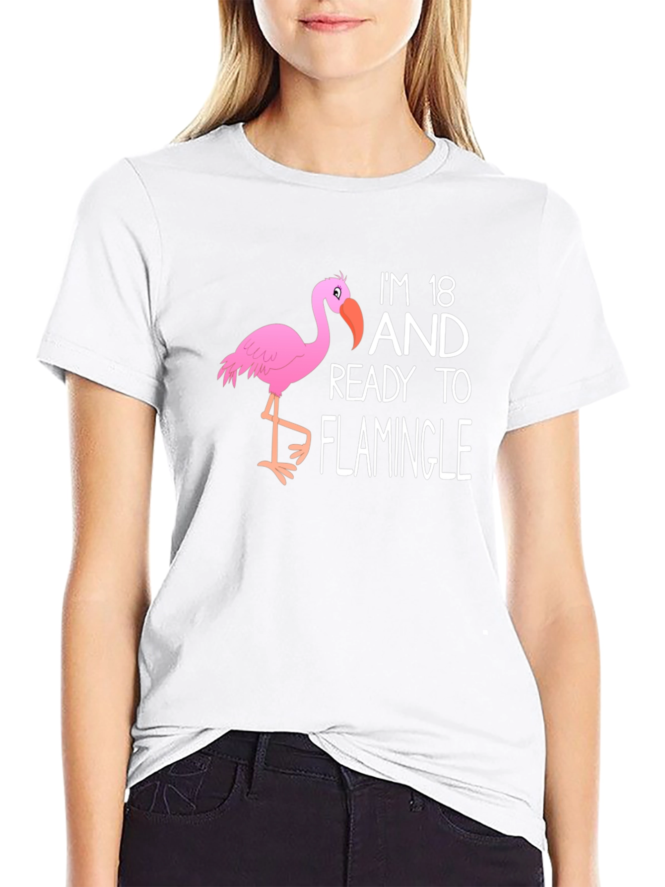 18th Birthday Flamingo T-Shirt: Ready to Flamingle