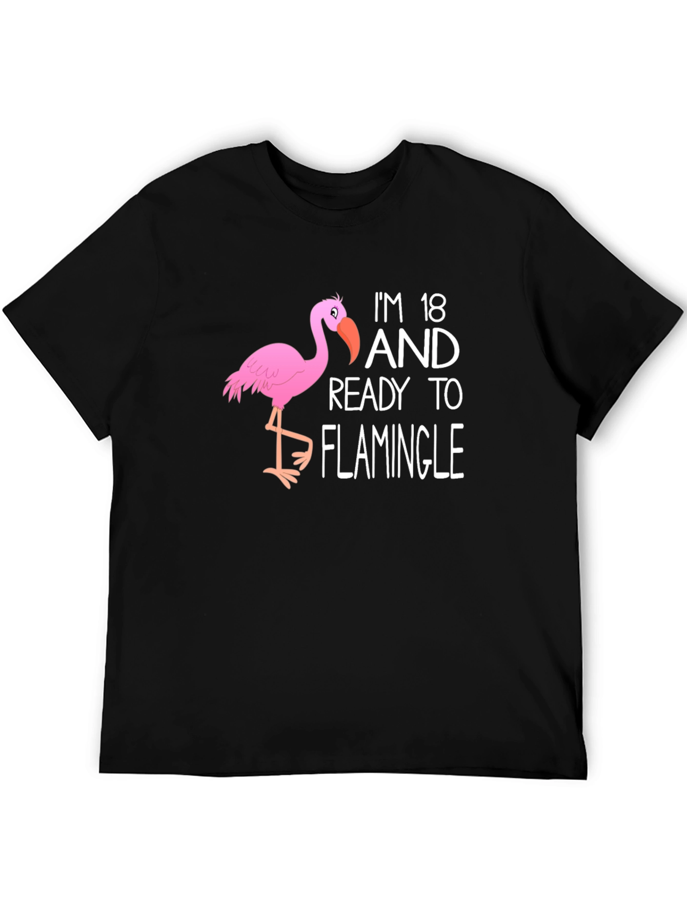 18th Birthday Flamingo T-Shirt: Ready to Flamingle