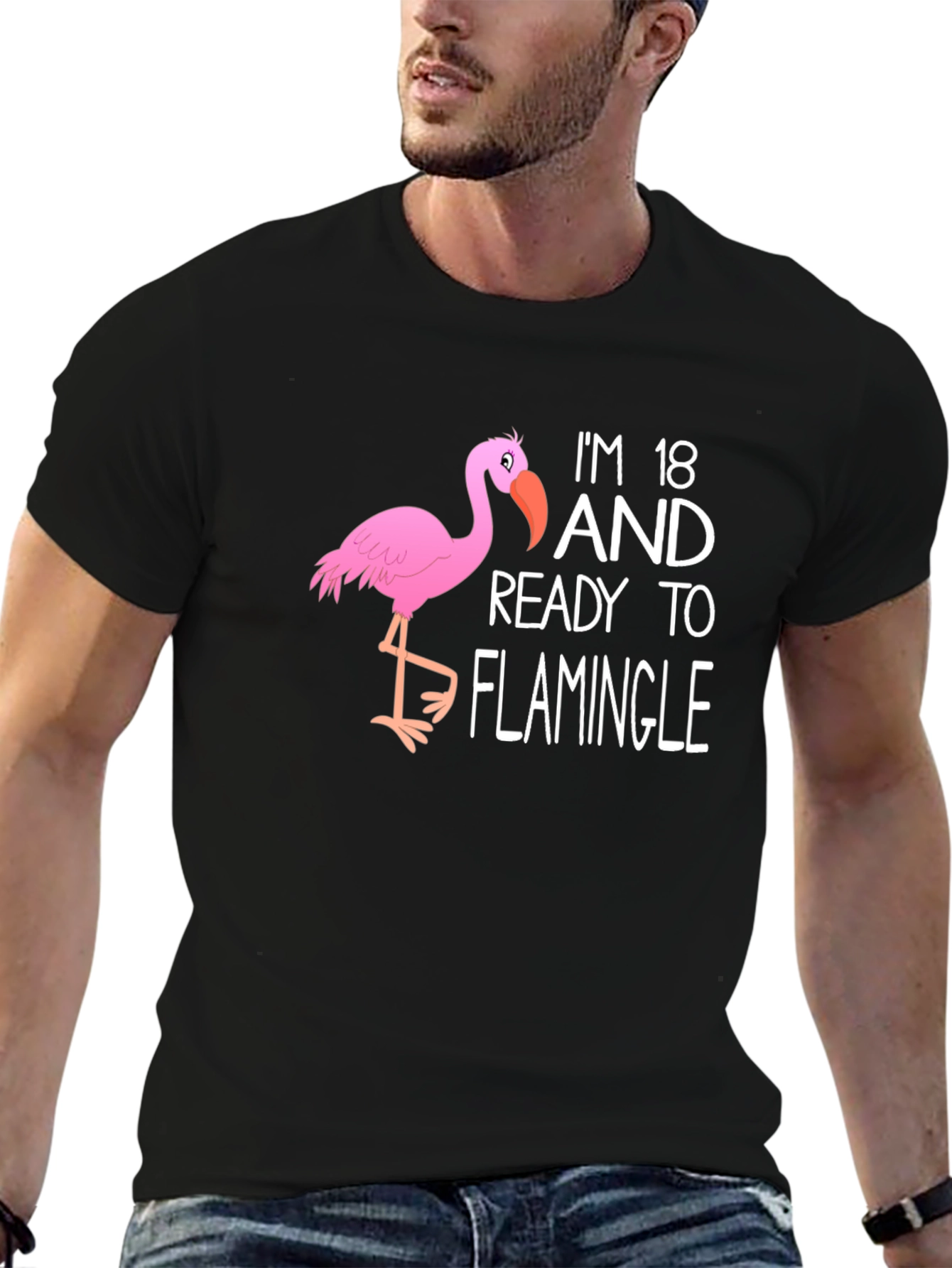 18th Birthday Flamingo T-Shirt: Ready to Flamingle