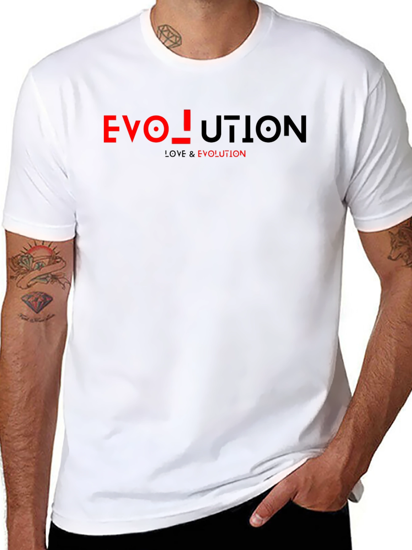 Evolution Graphic Print Black T-Shirt