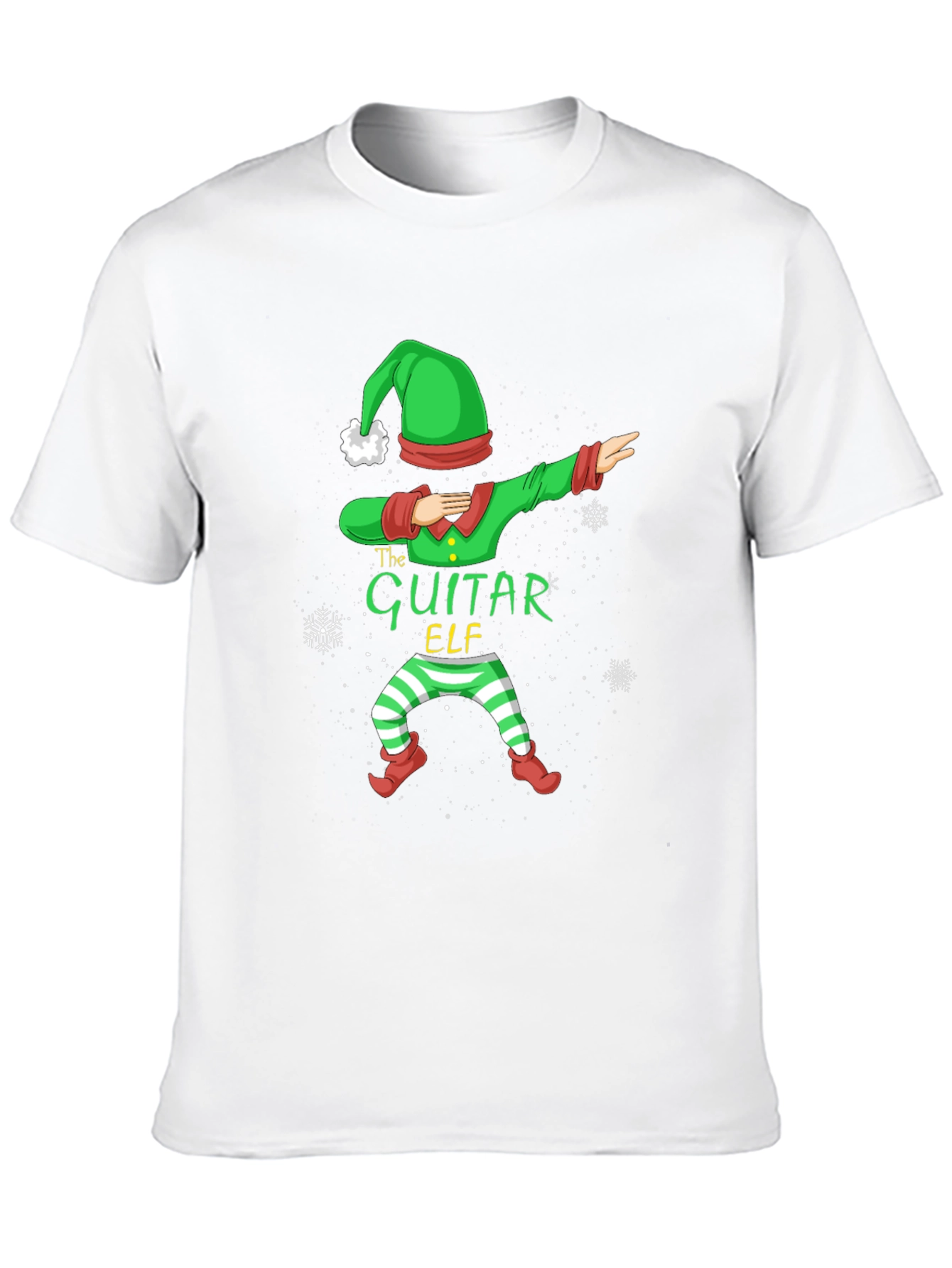 The Guitar Elf Dabbing Christmas Tee