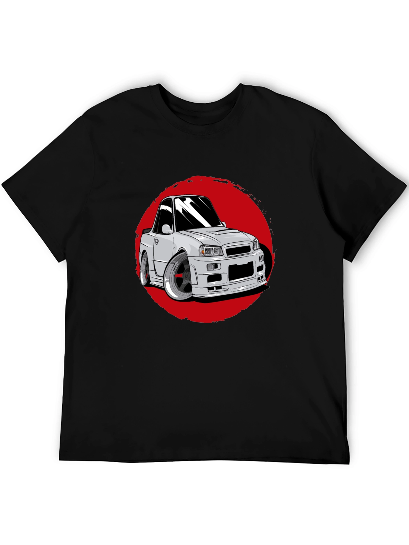 Car Graphic Tee - Red Circle Design