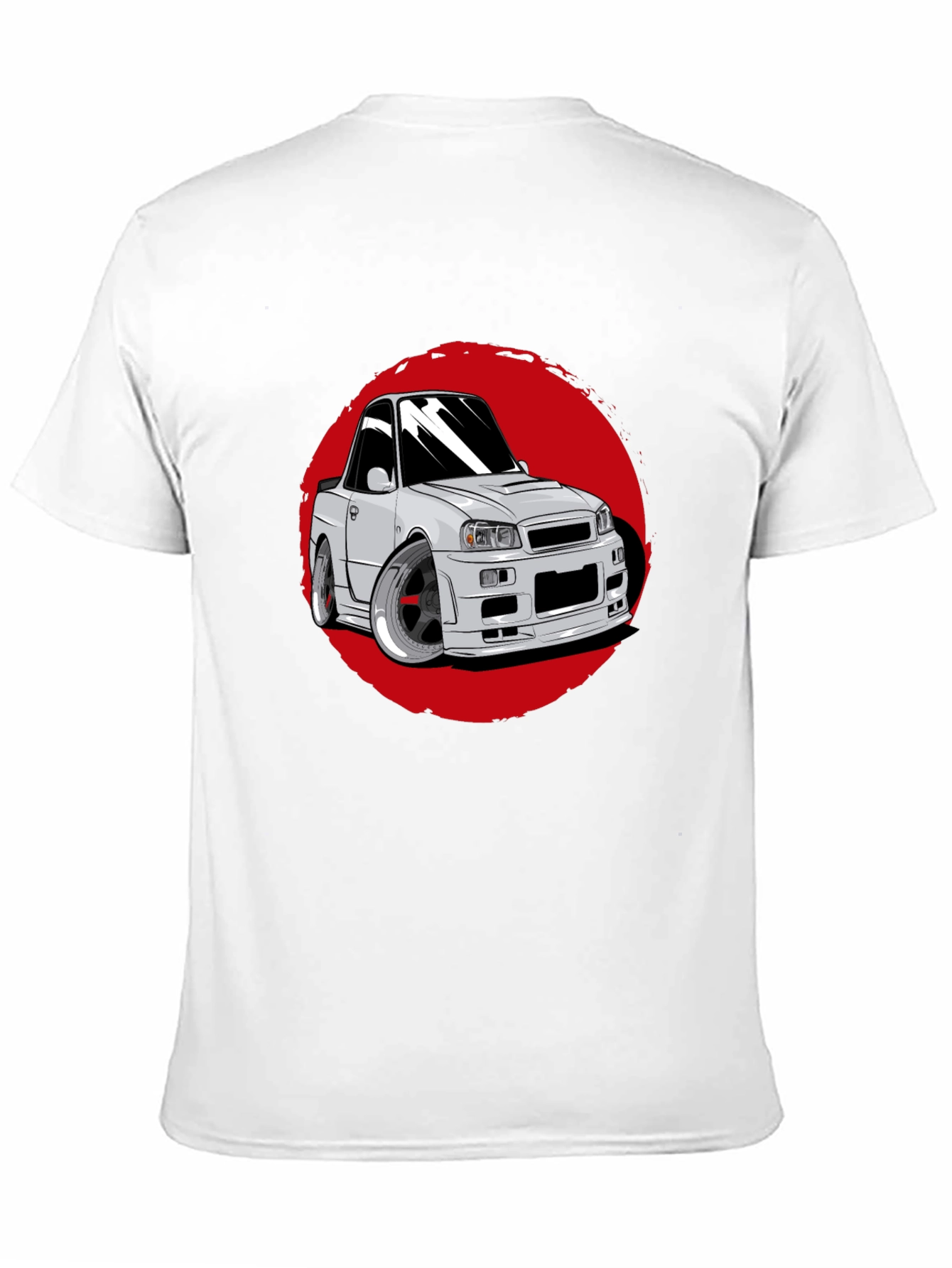 Car Graphic Tee - Red Circle Design