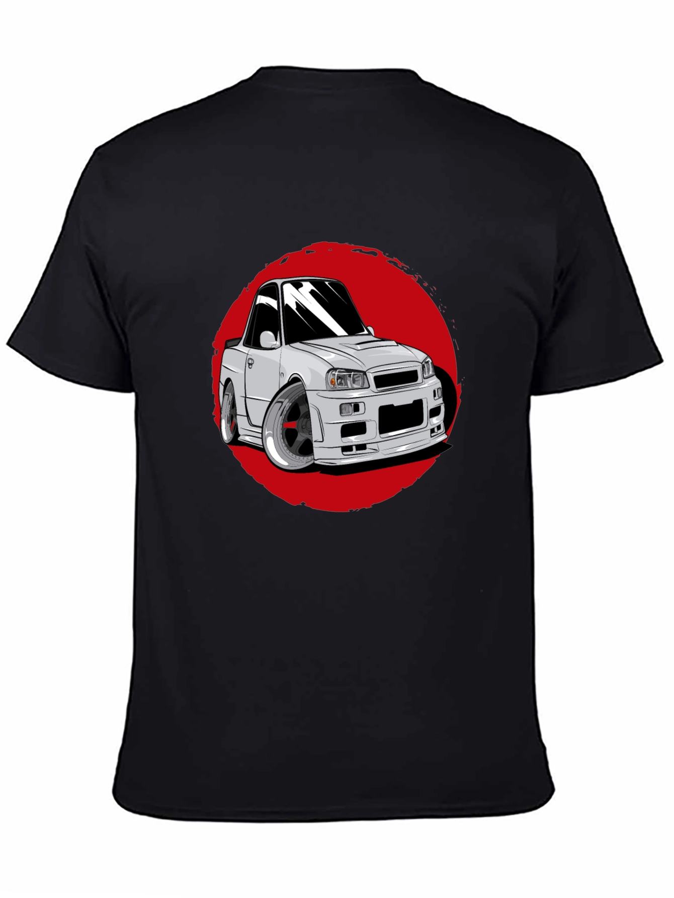 Car Graphic Tee - Red Circle Design