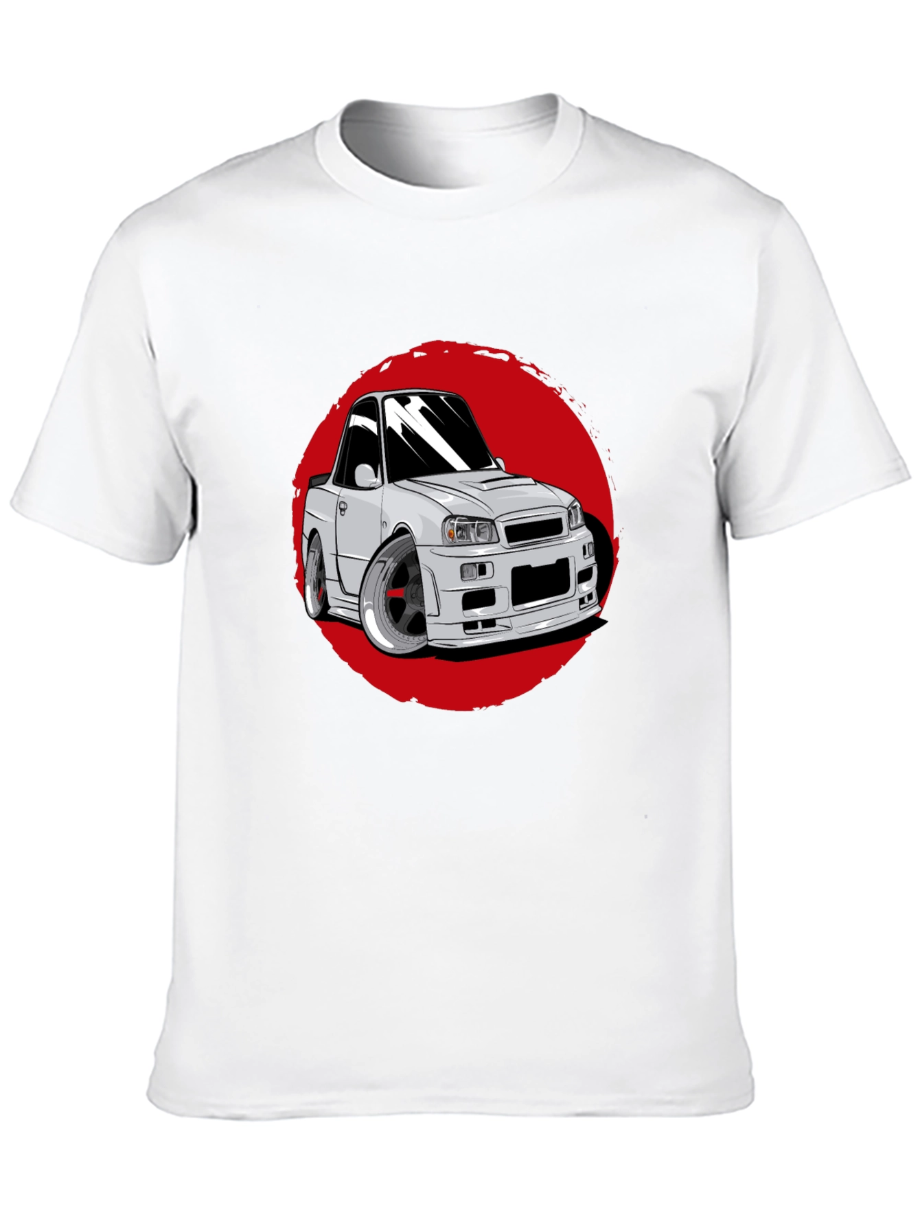 Car Graphic Tee - Red Circle Design