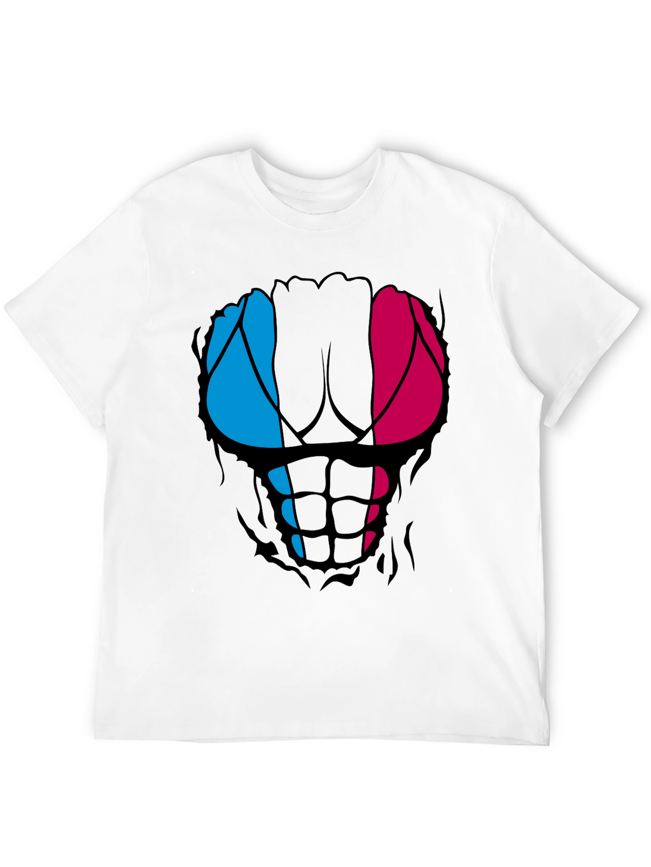 Funny Ripped Abs T-Shirt - Muscled Physique Design
