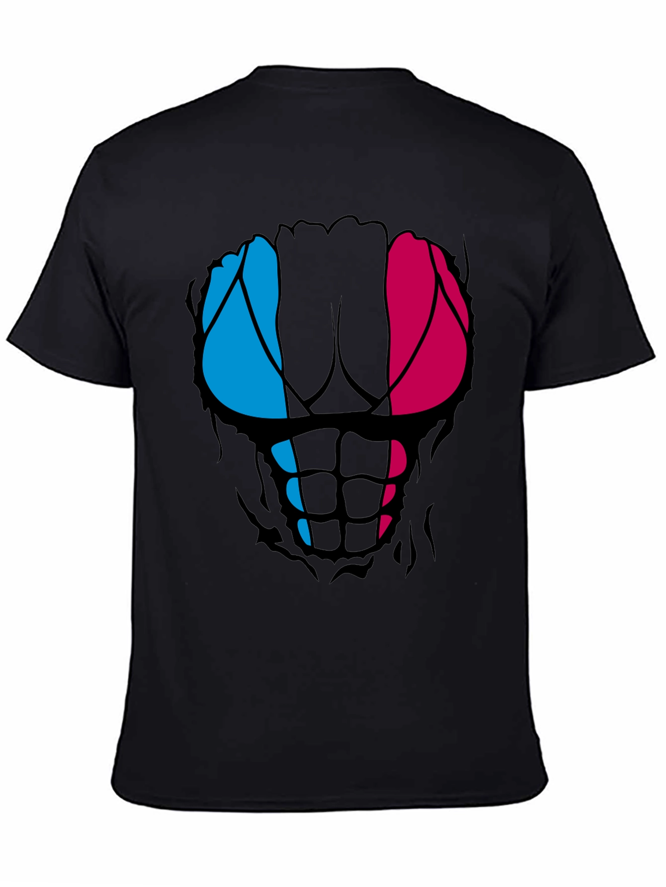 Funny Ripped Abs T-Shirt - Muscled Physique Design