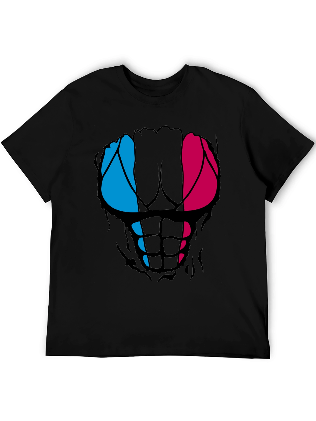 Funny Ripped Abs T-Shirt - Muscled Physique Design