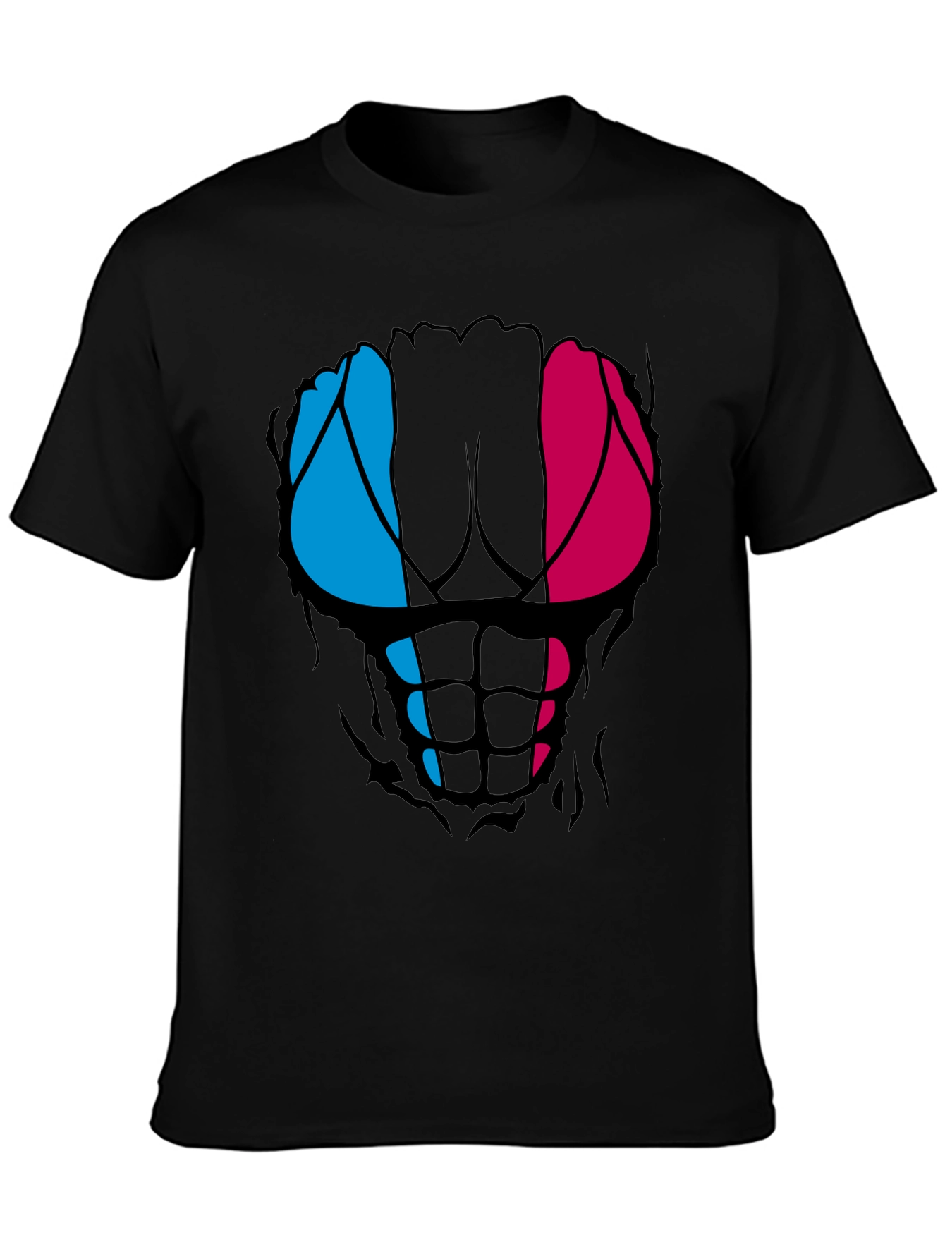 Funny Ripped Abs T-Shirt - Muscled Physique Design