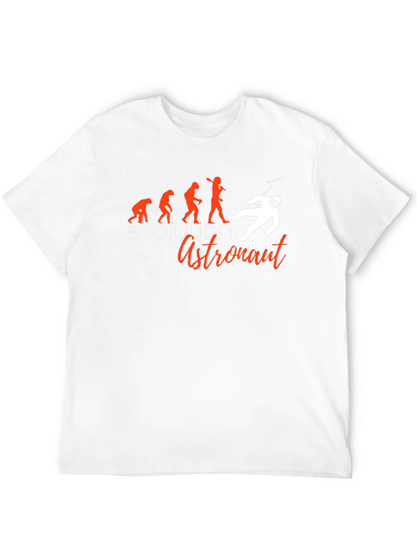 Evolution Astronaut Graphic T-Shirt - Black
