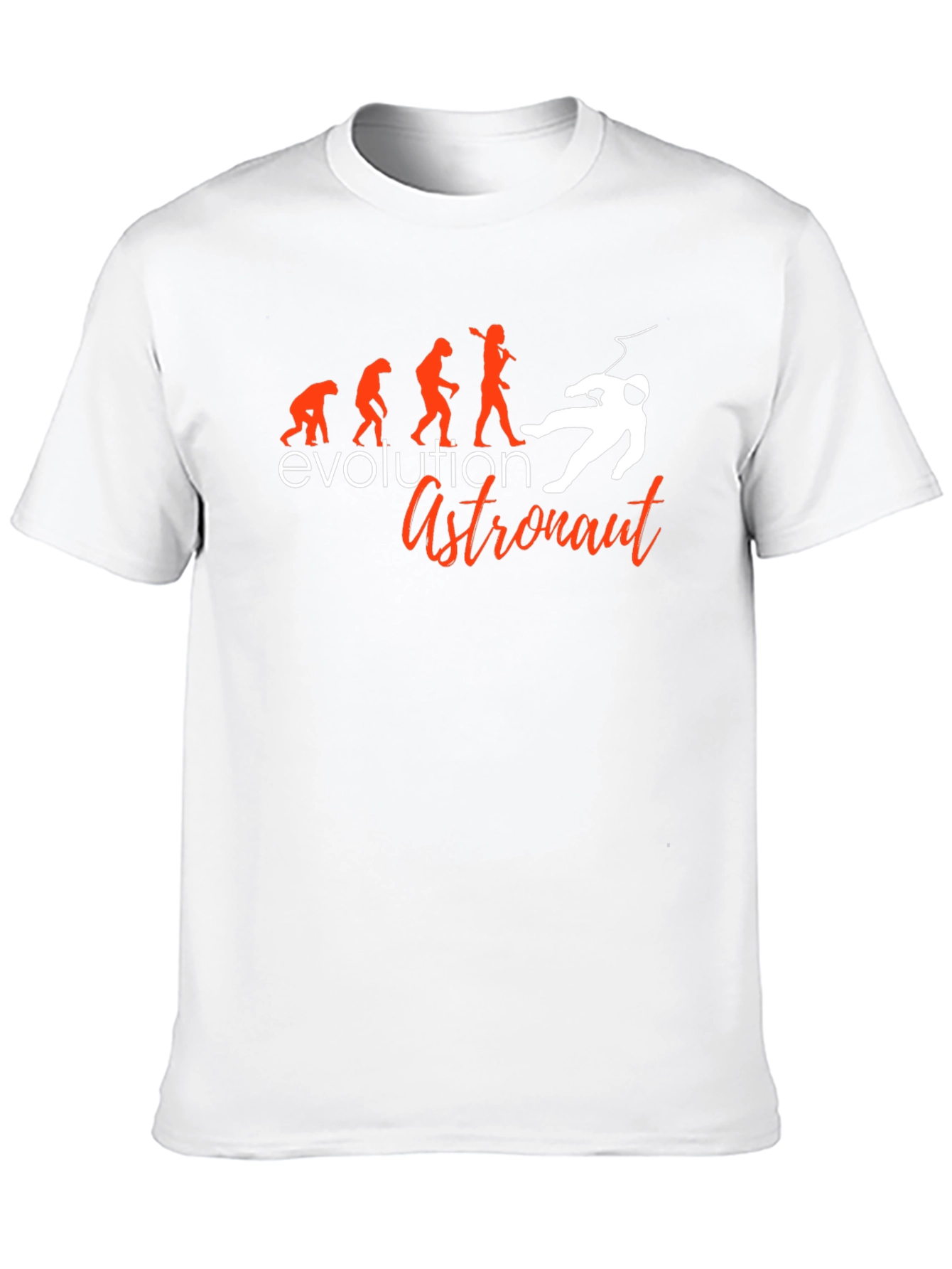 Evolution Astronaut Graphic T-Shirt - Black