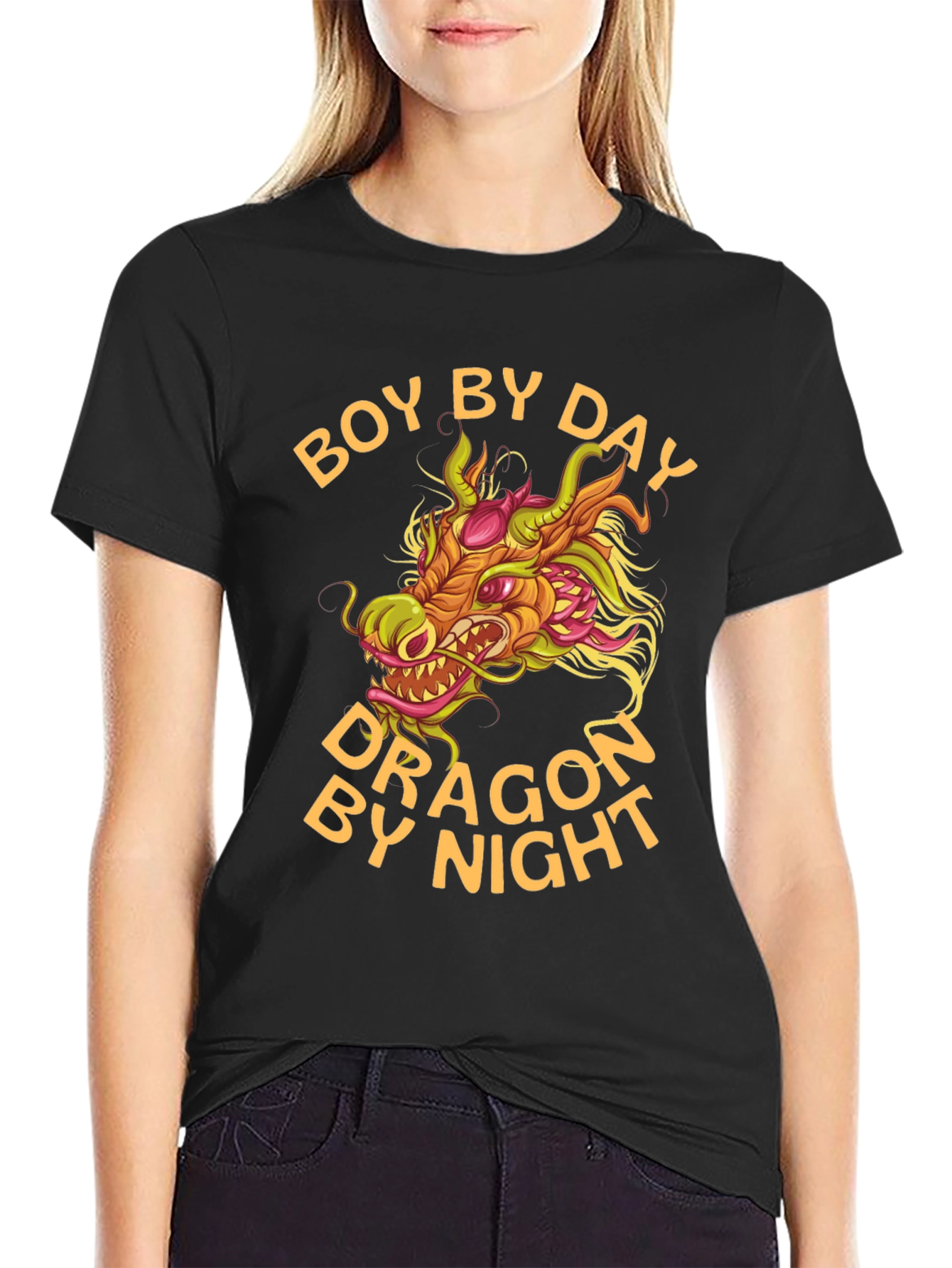 Boy by Day Dragon by Night Graphic Tee