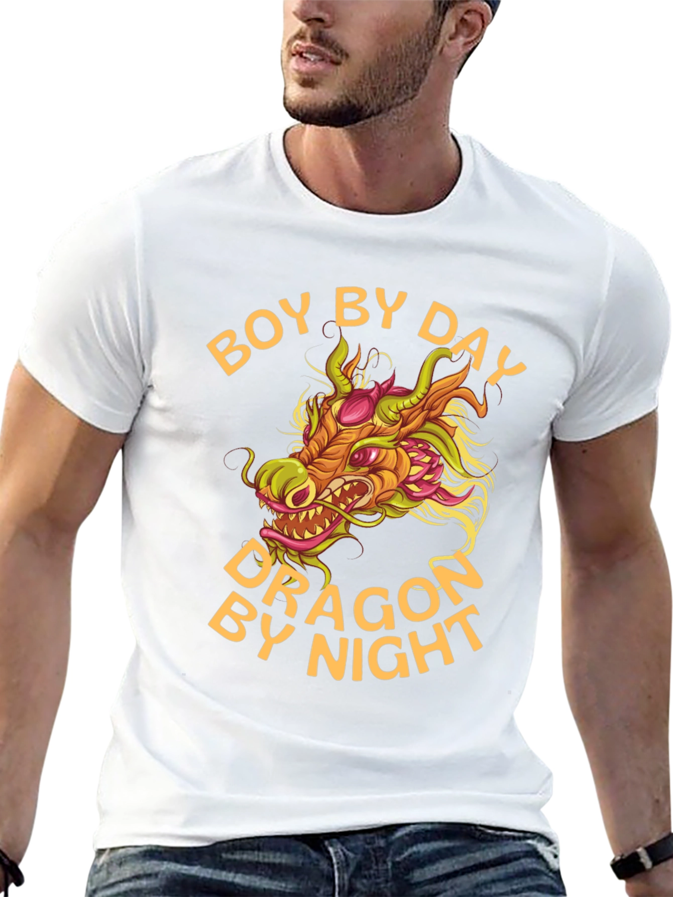 Boy by Day Dragon by Night Graphic Tee