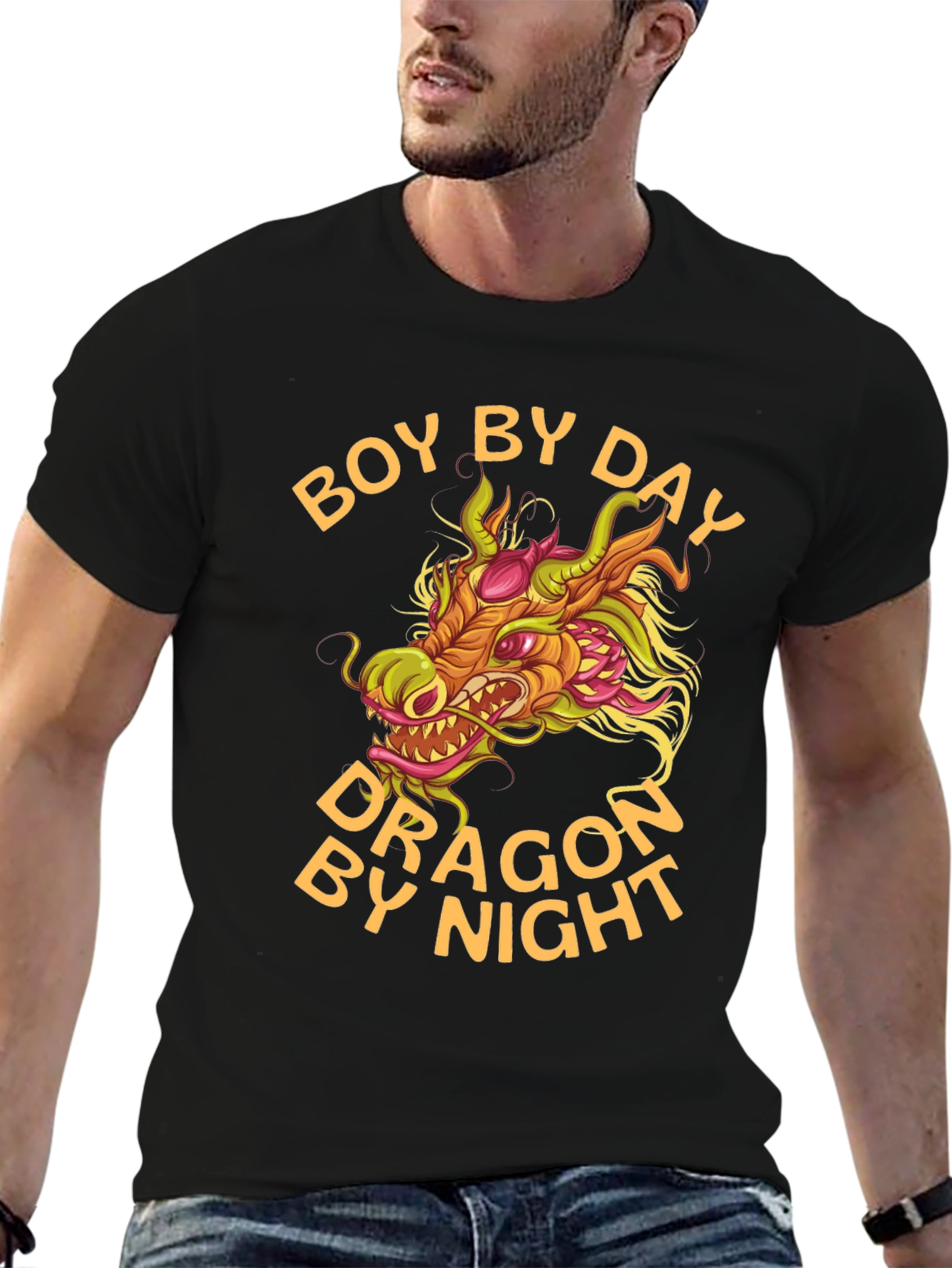 Boy by Day Dragon by Night Graphic Tee