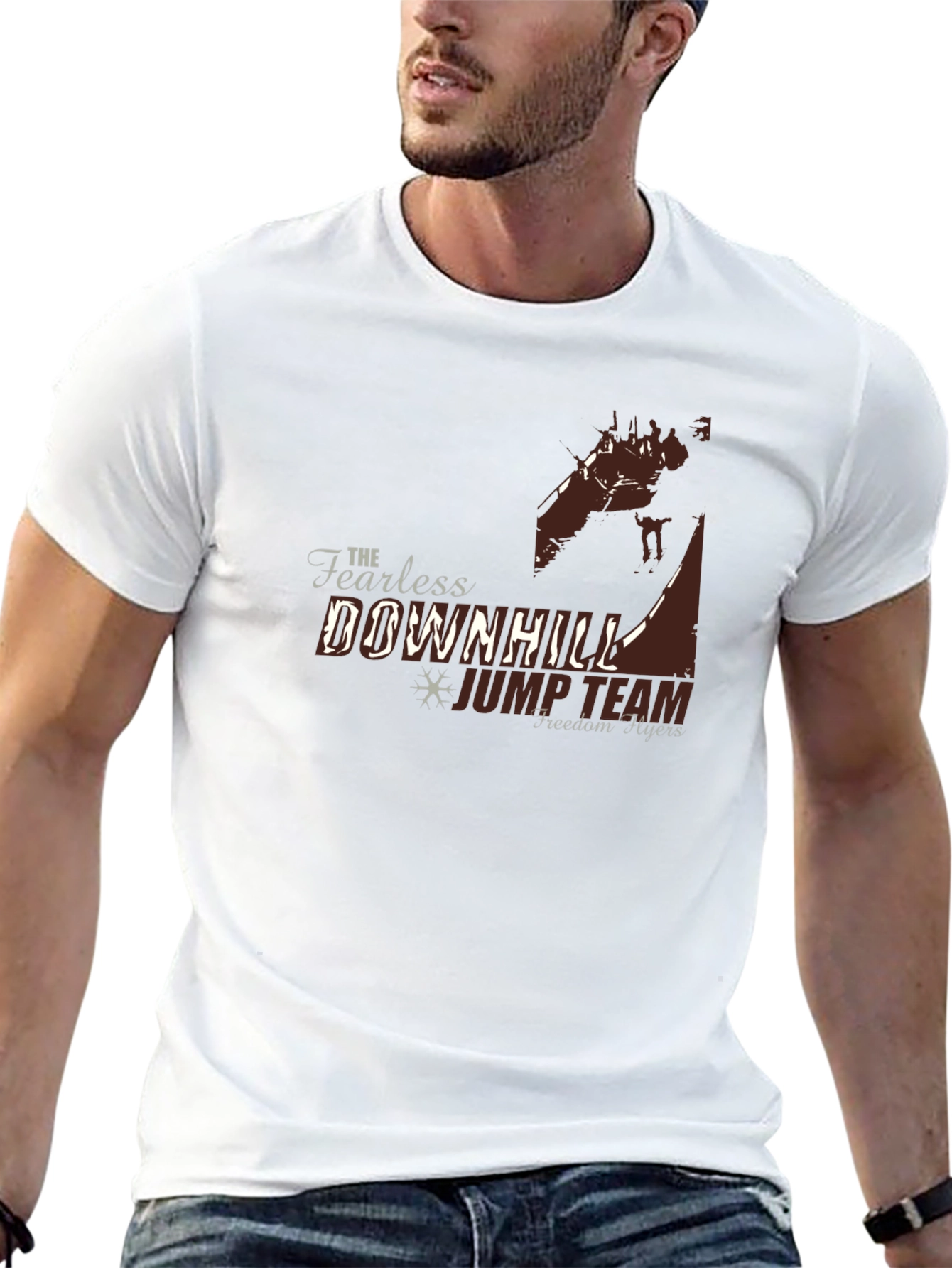 Fearless Downhill Jump Team Black Graphic Tee