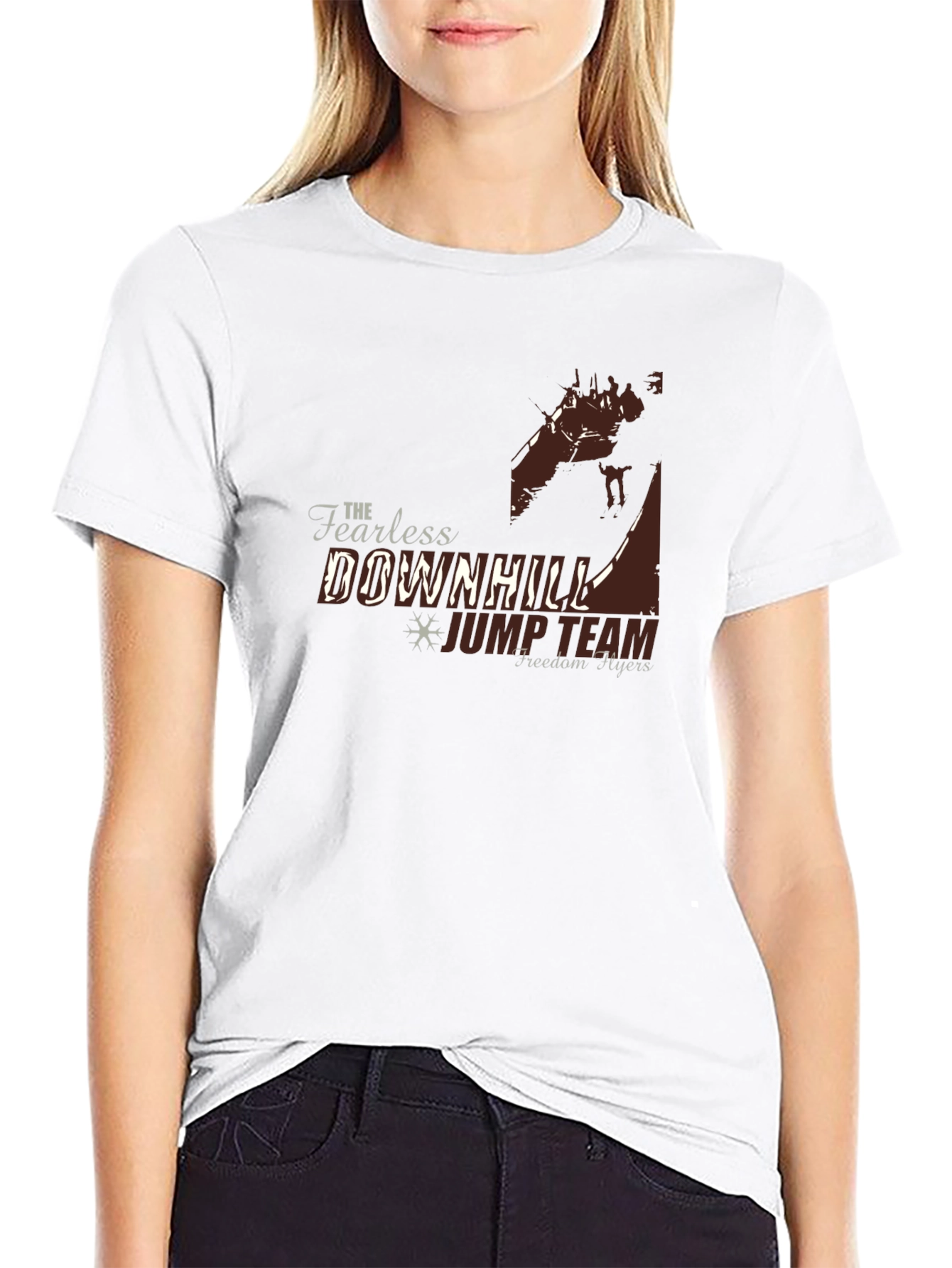 Fearless Downhill Jump Team Black Graphic Tee