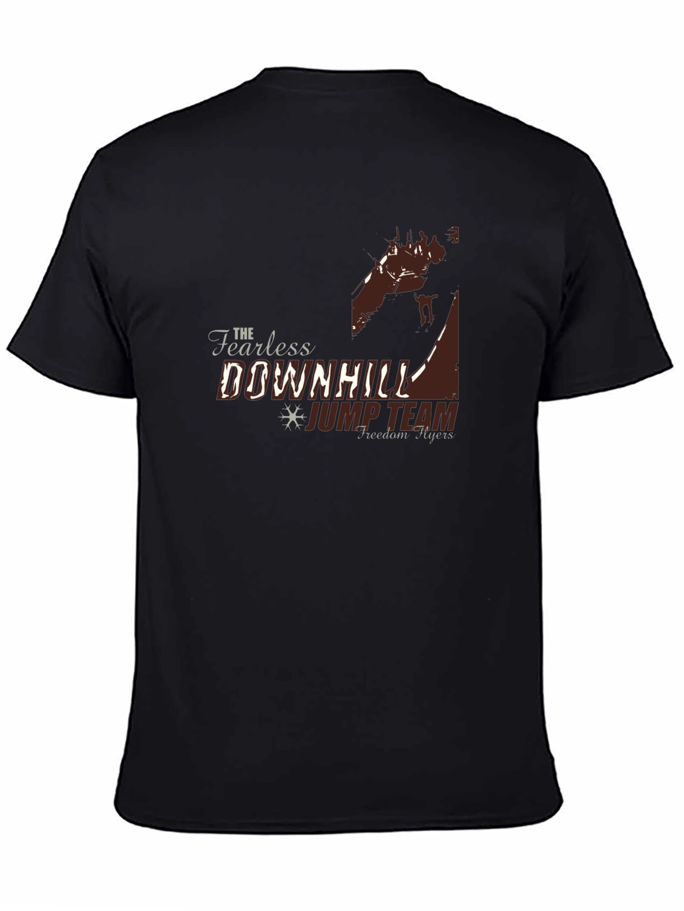 Fearless Downhill Jump Team Black Graphic Tee