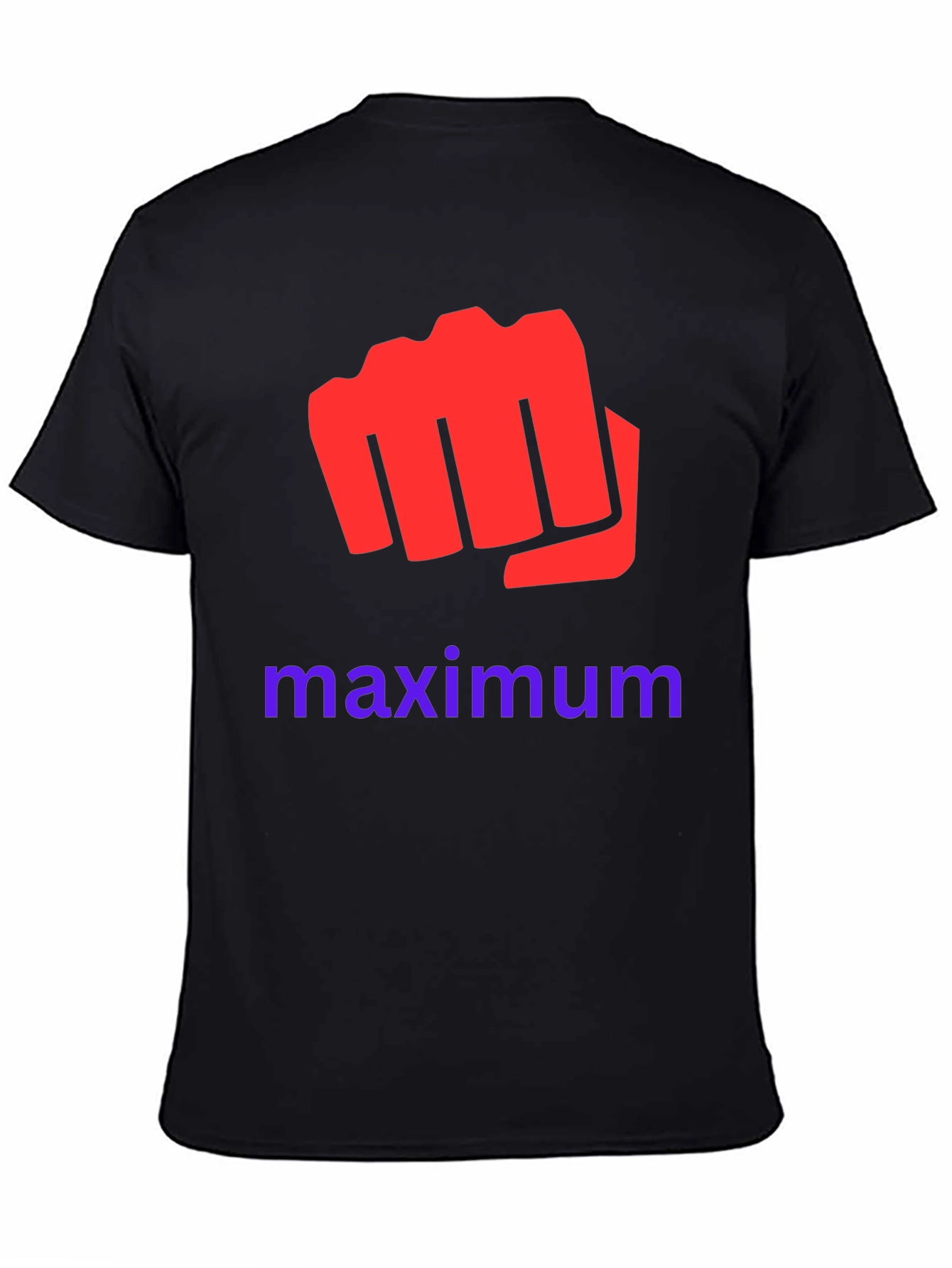 Red Fist Maximum Print Black T-Shirt