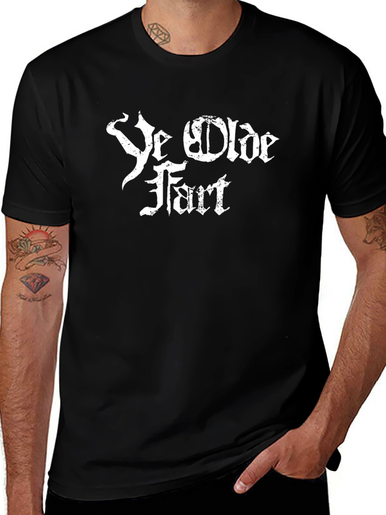 Ye Olde Fart Black T-Shirt - Funny Novelty Tee
