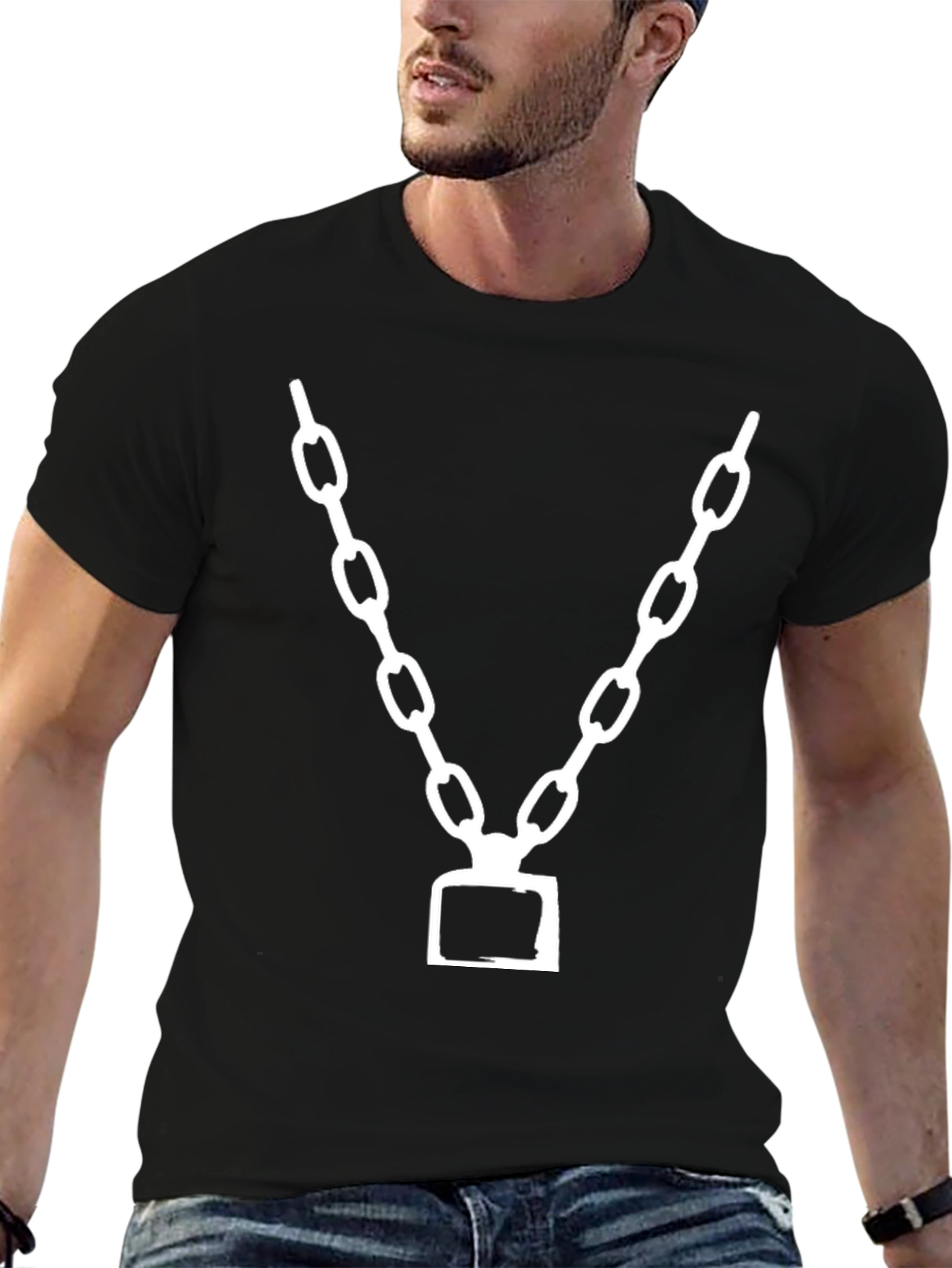 Chain Graphic T-Shirt - Modern Style