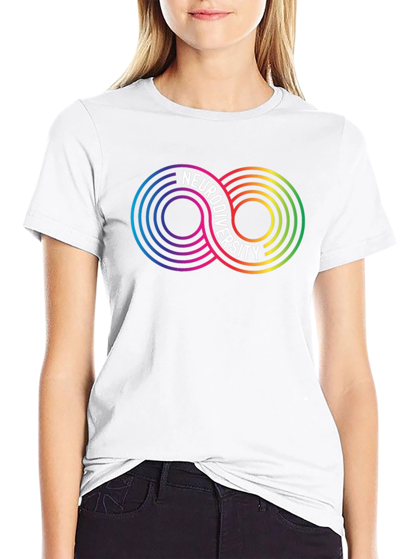 Neurodiversity Infinity Symbol Graphic T-Shirt