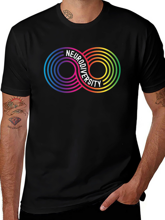 Neurodiversity Infinity Symbol Graphic T-Shirt