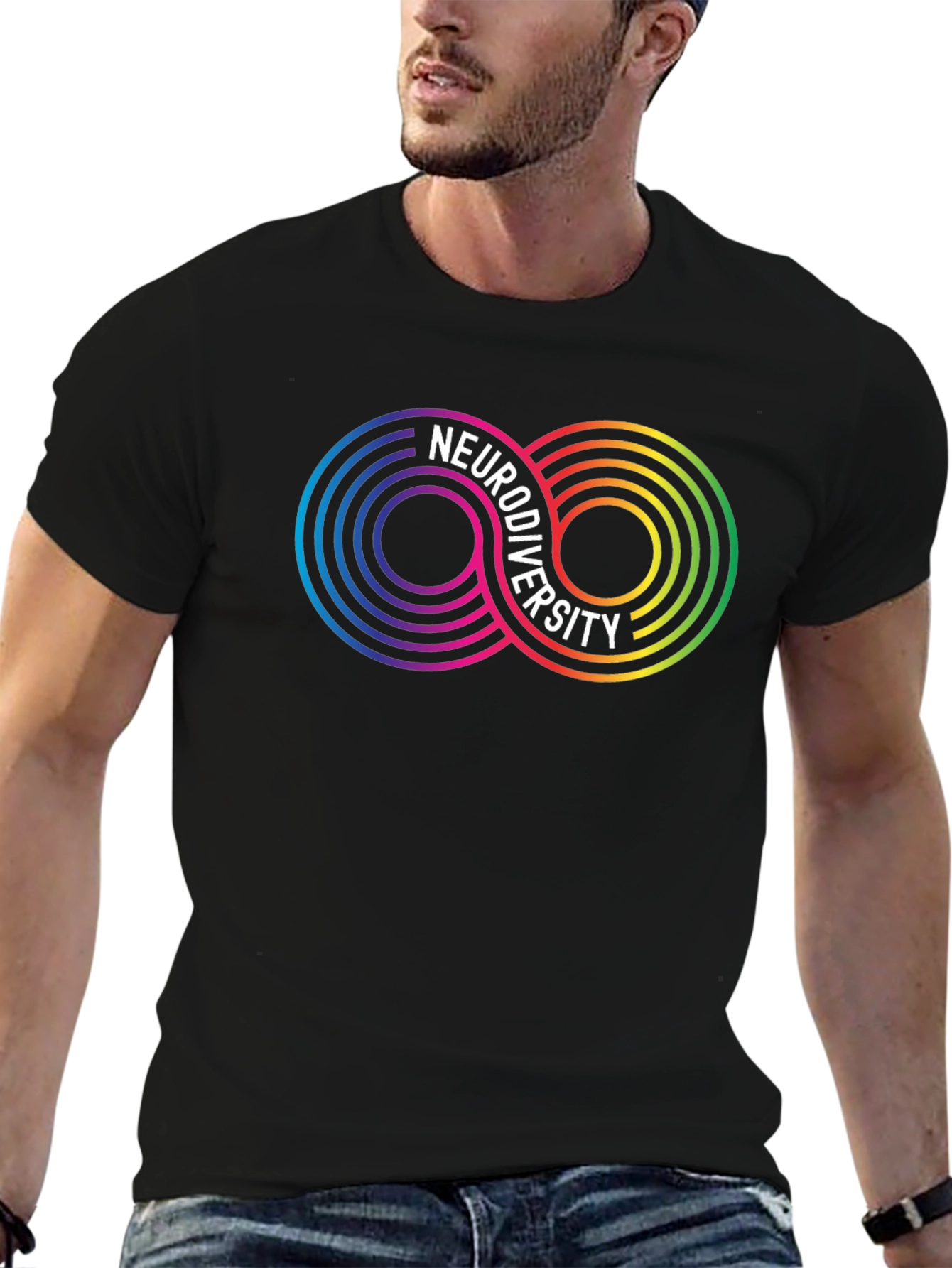 Neurodiversity Infinity Symbol Graphic T-Shirt