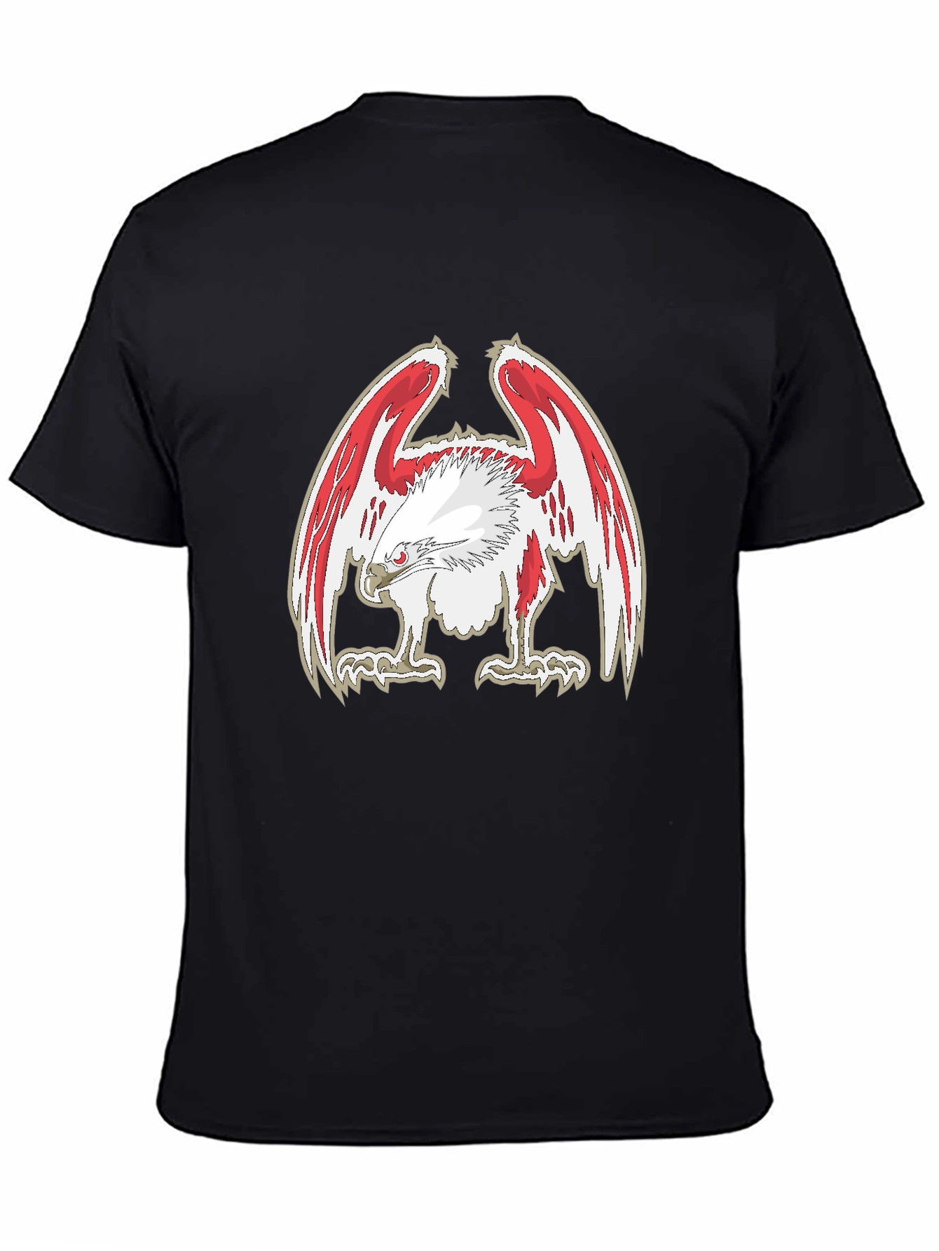 Eagle Graphic Print Black Tee