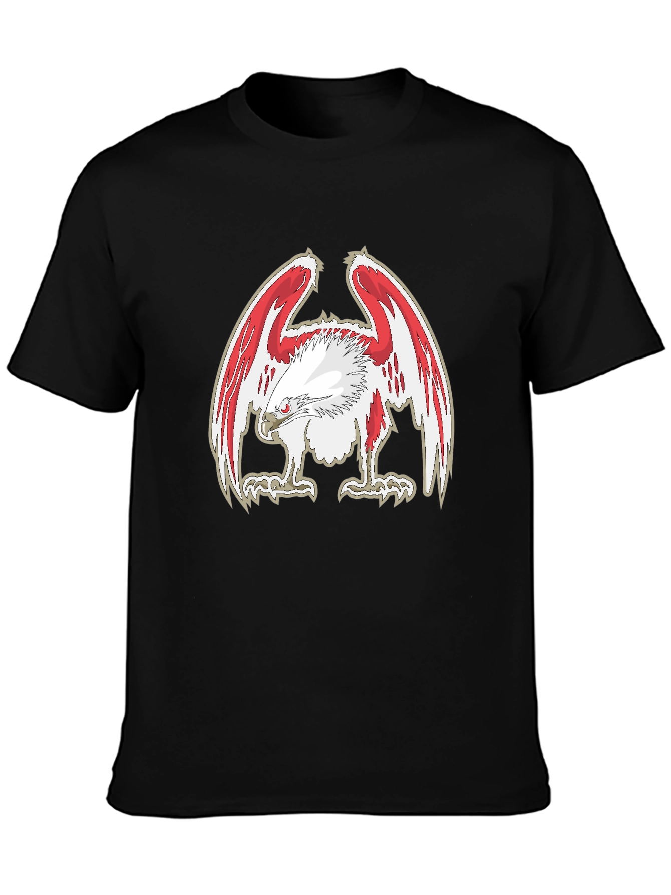 Eagle Graphic Print Black Tee