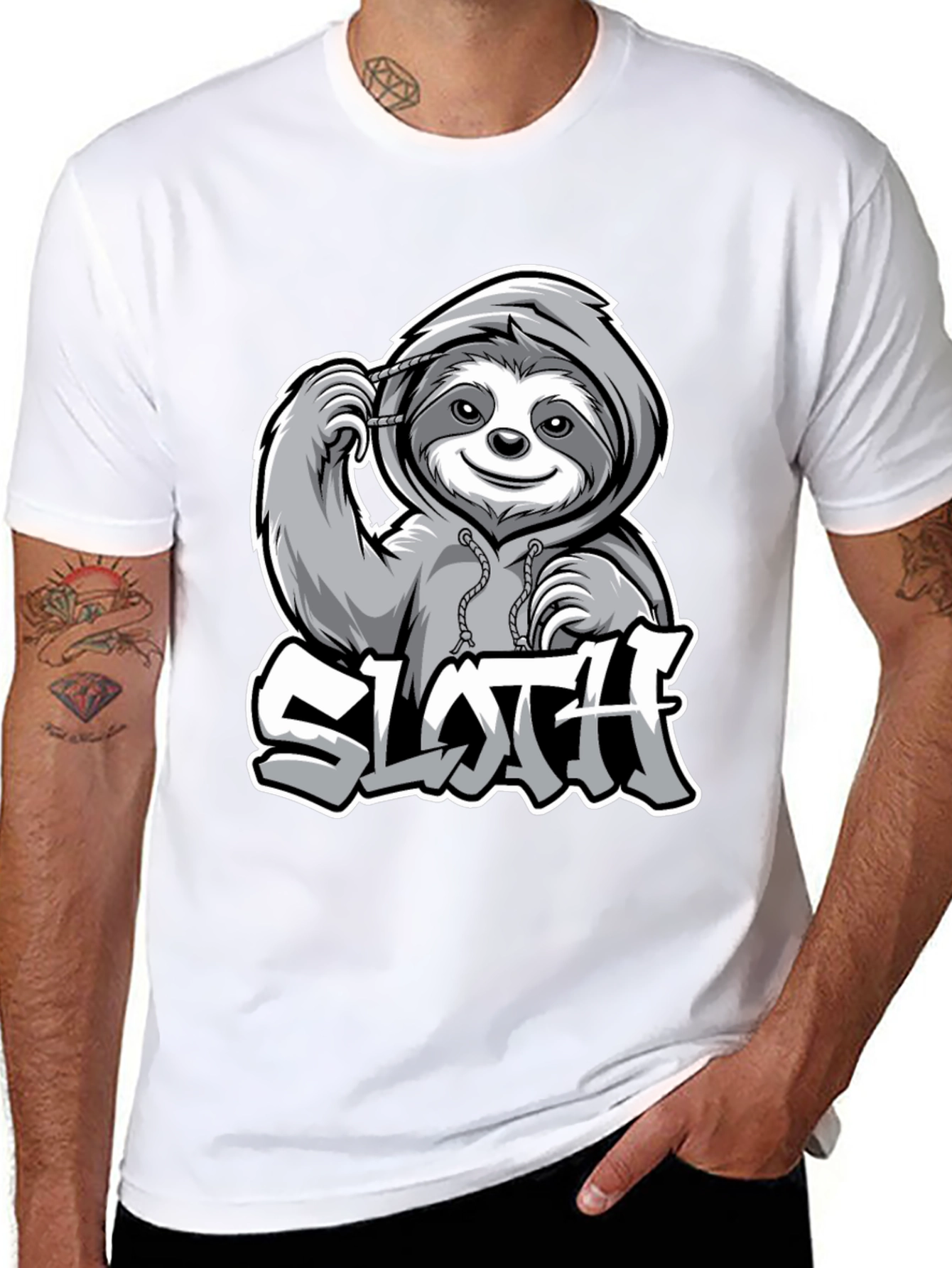 Sloth Graphic Tee - Lazy Day Style