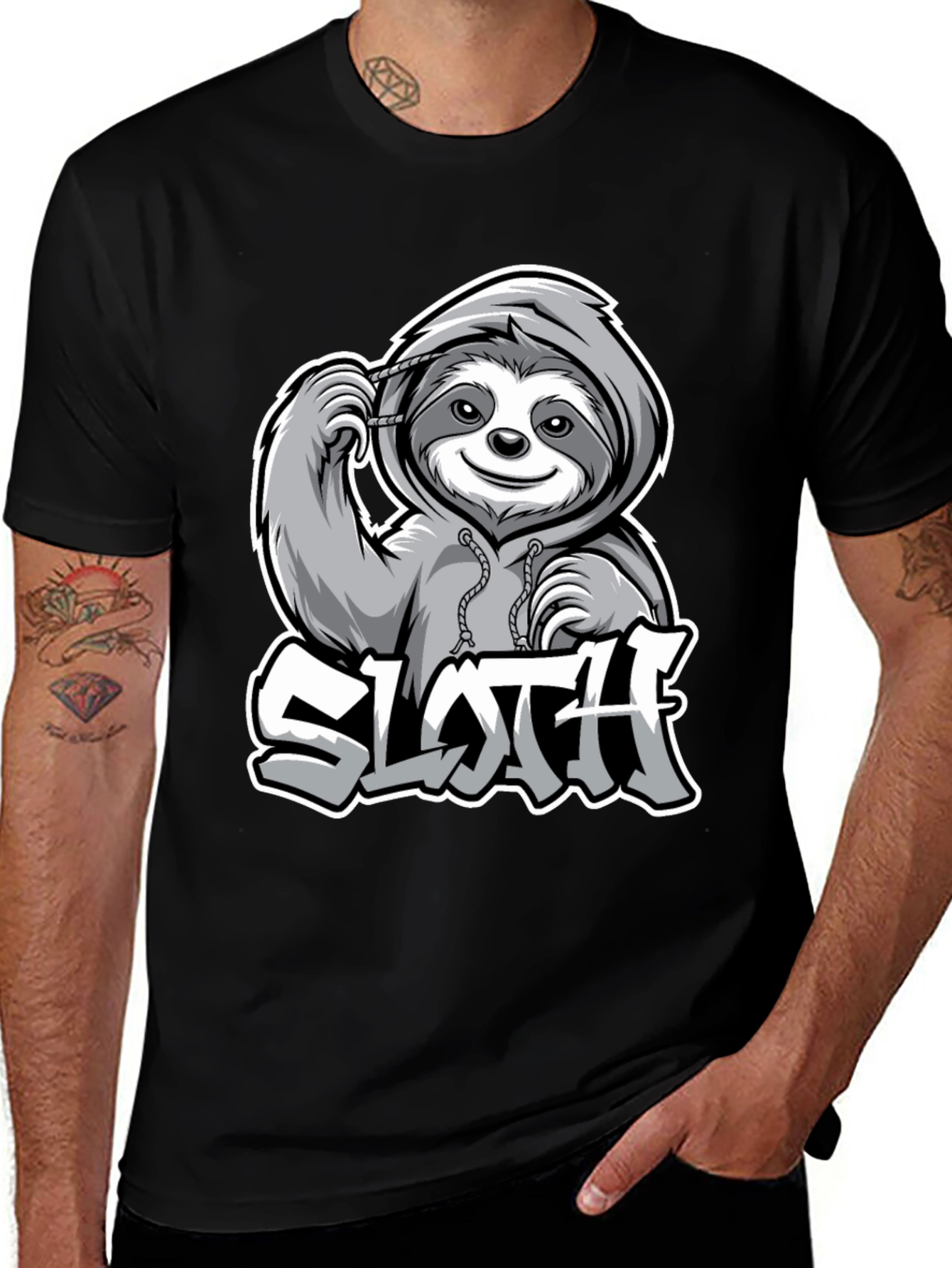 Sloth Graphic Tee - Lazy Day Style