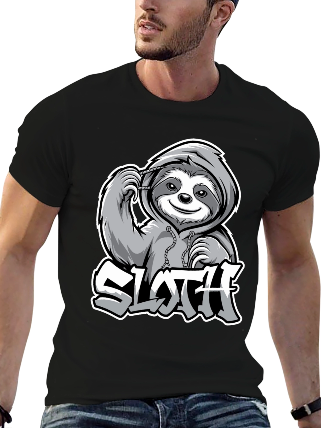 Sloth Graphic Tee - Lazy Day Style