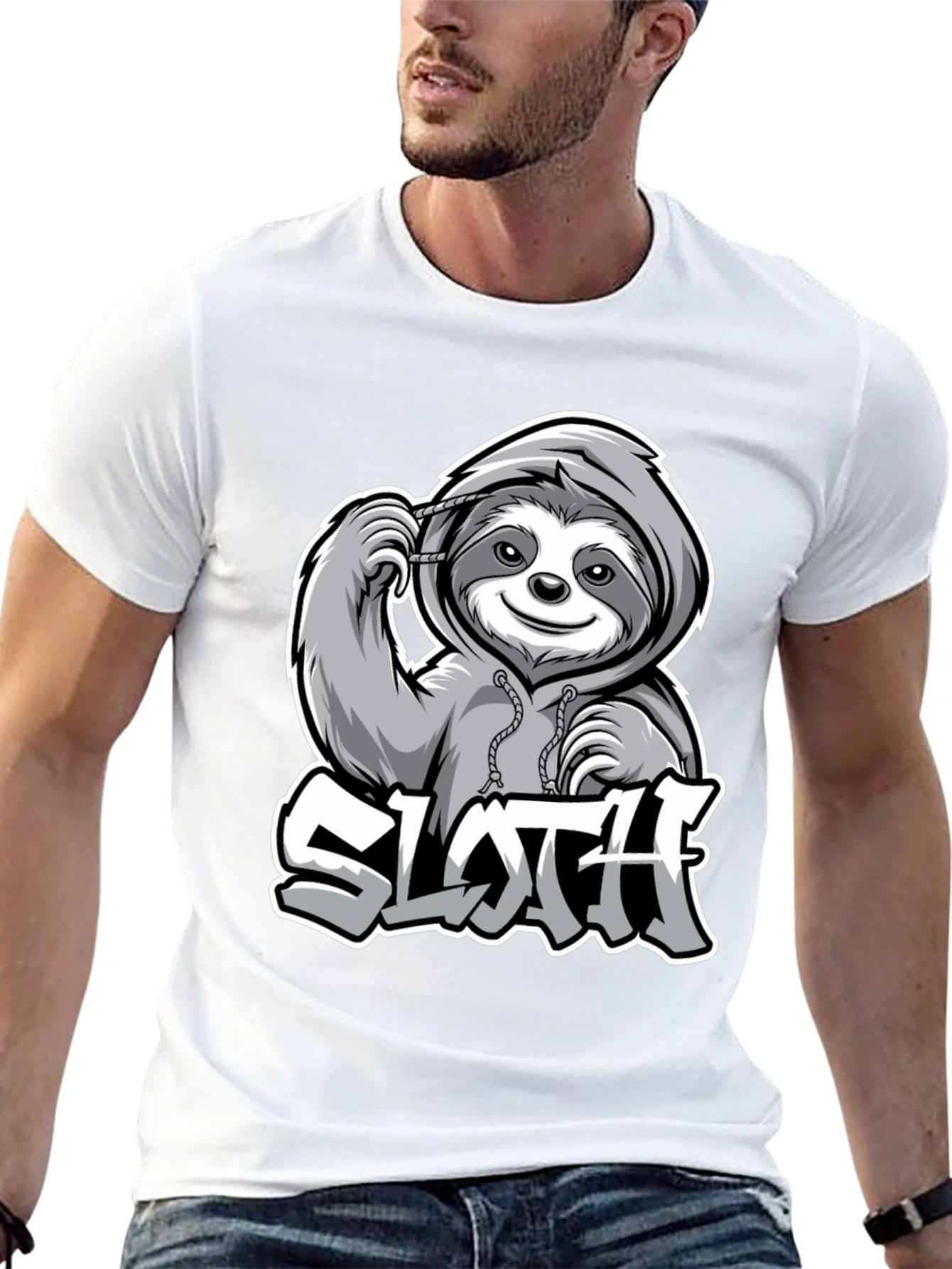 Sloth Graphic Tee - Lazy Day Style