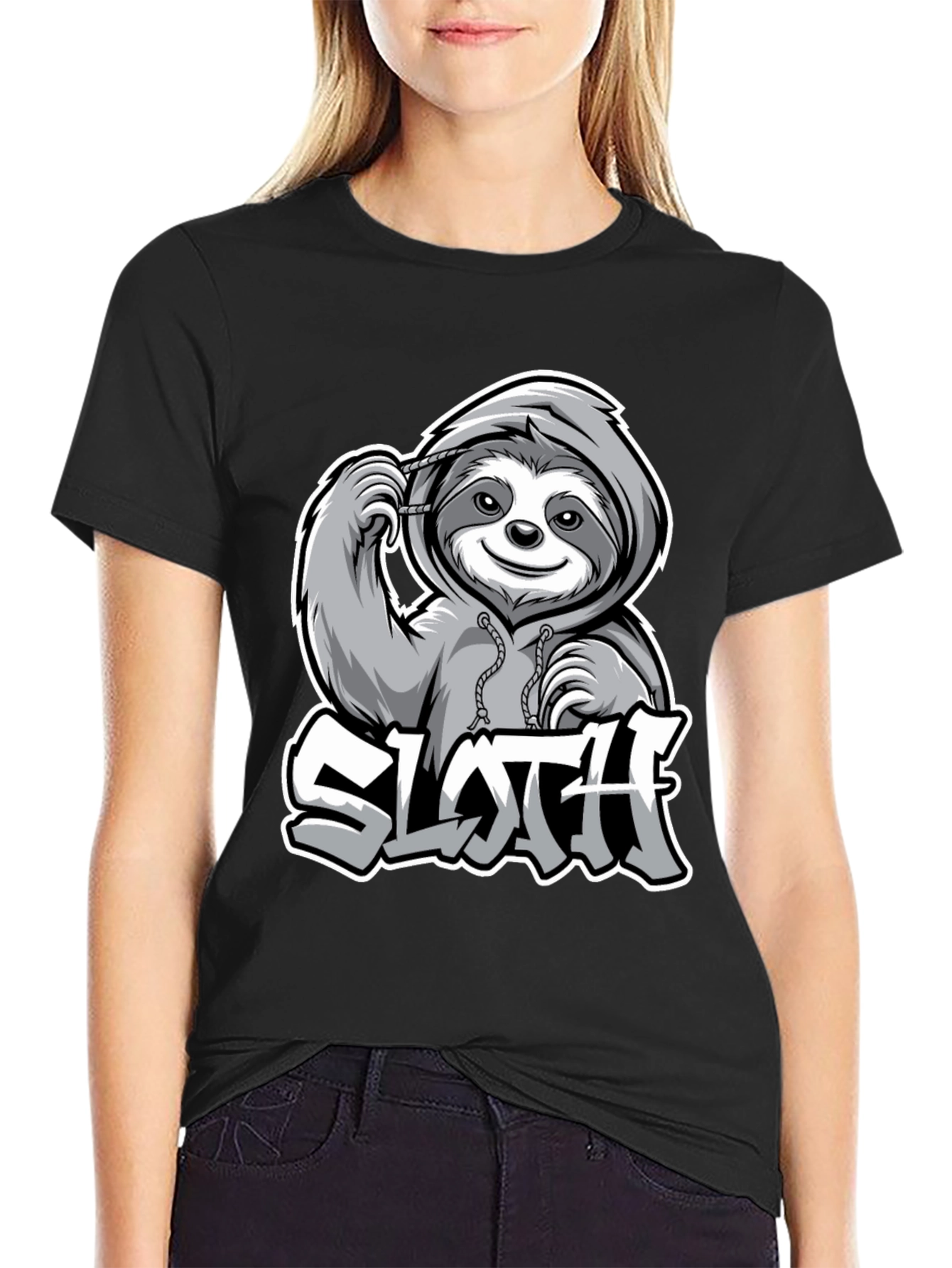 Sloth Graphic Tee - Lazy Day Style