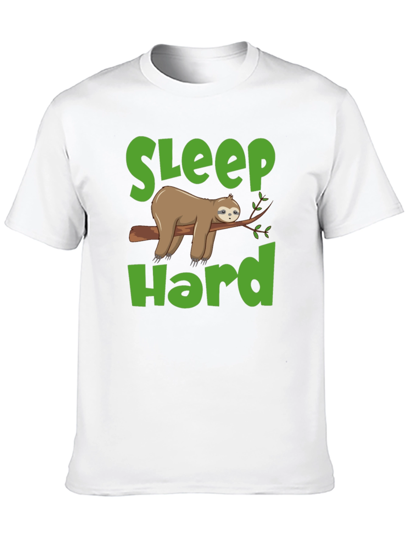 Sleep Hard Sloth Graphic T-Shirt