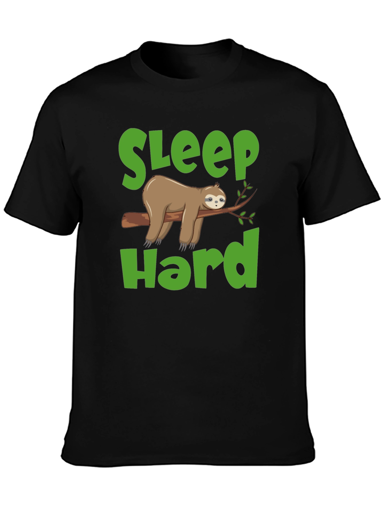 Sleep Hard Sloth Graphic T-Shirt