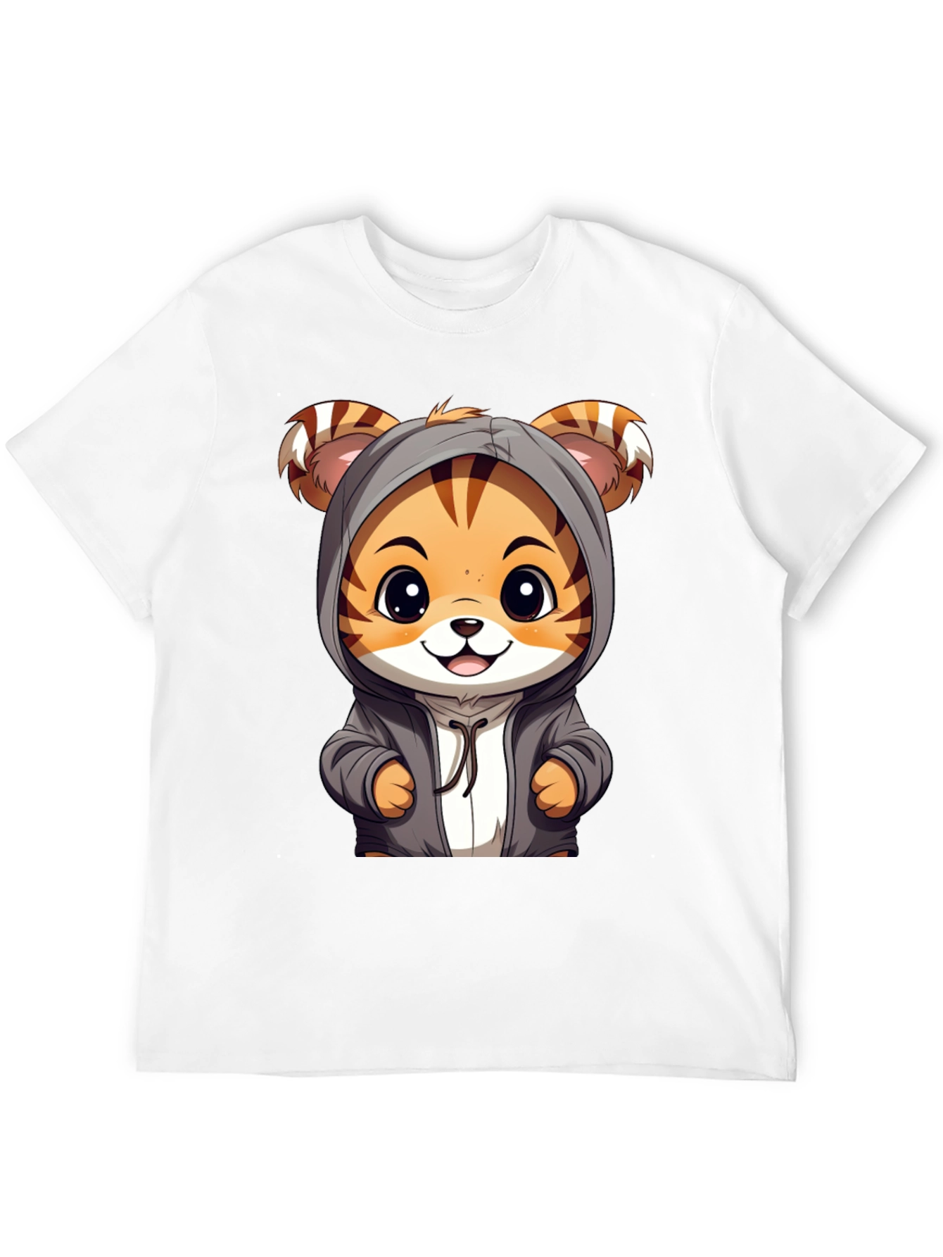 Cute Tiger Hoodie Graphic T-Shirt