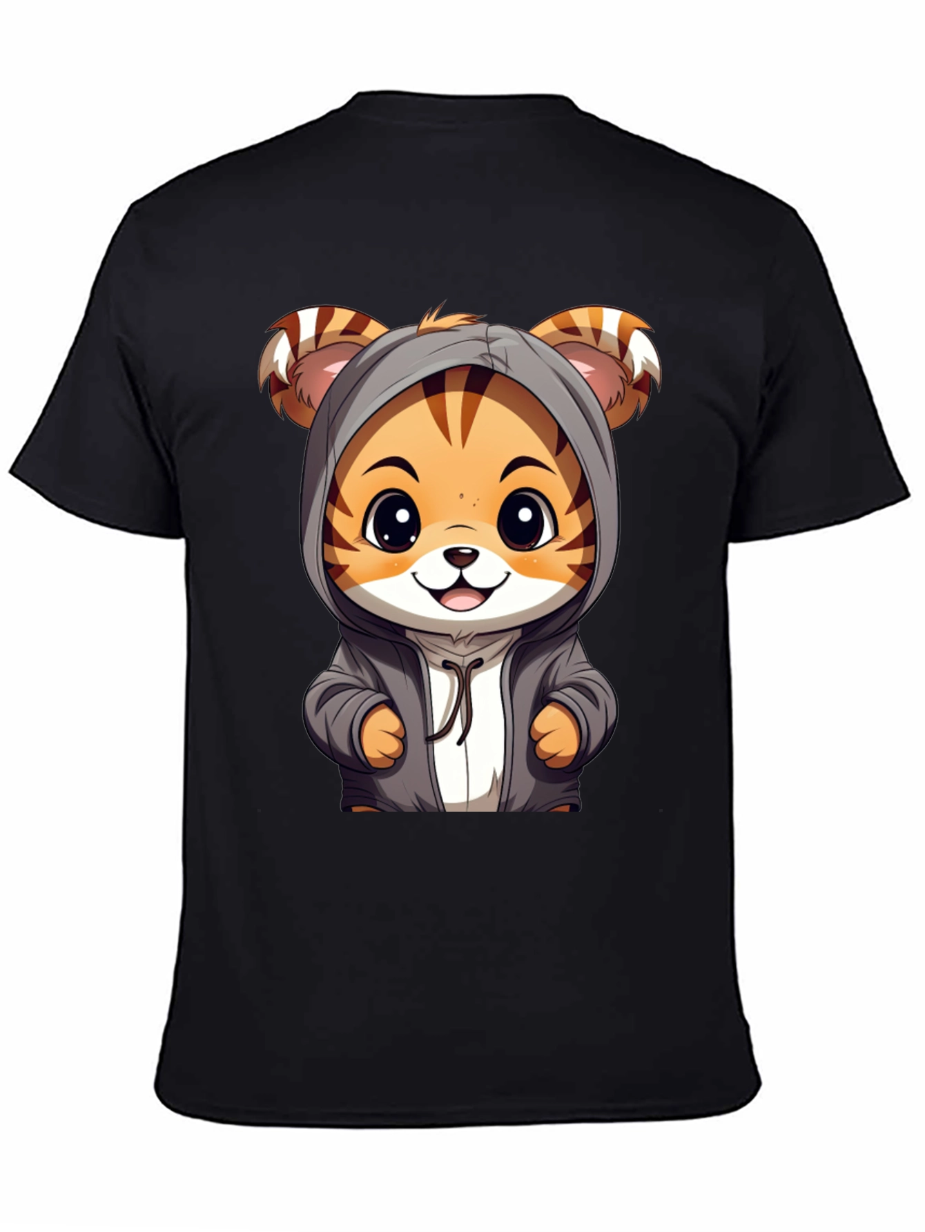 Cute Tiger Hoodie Graphic T-Shirt