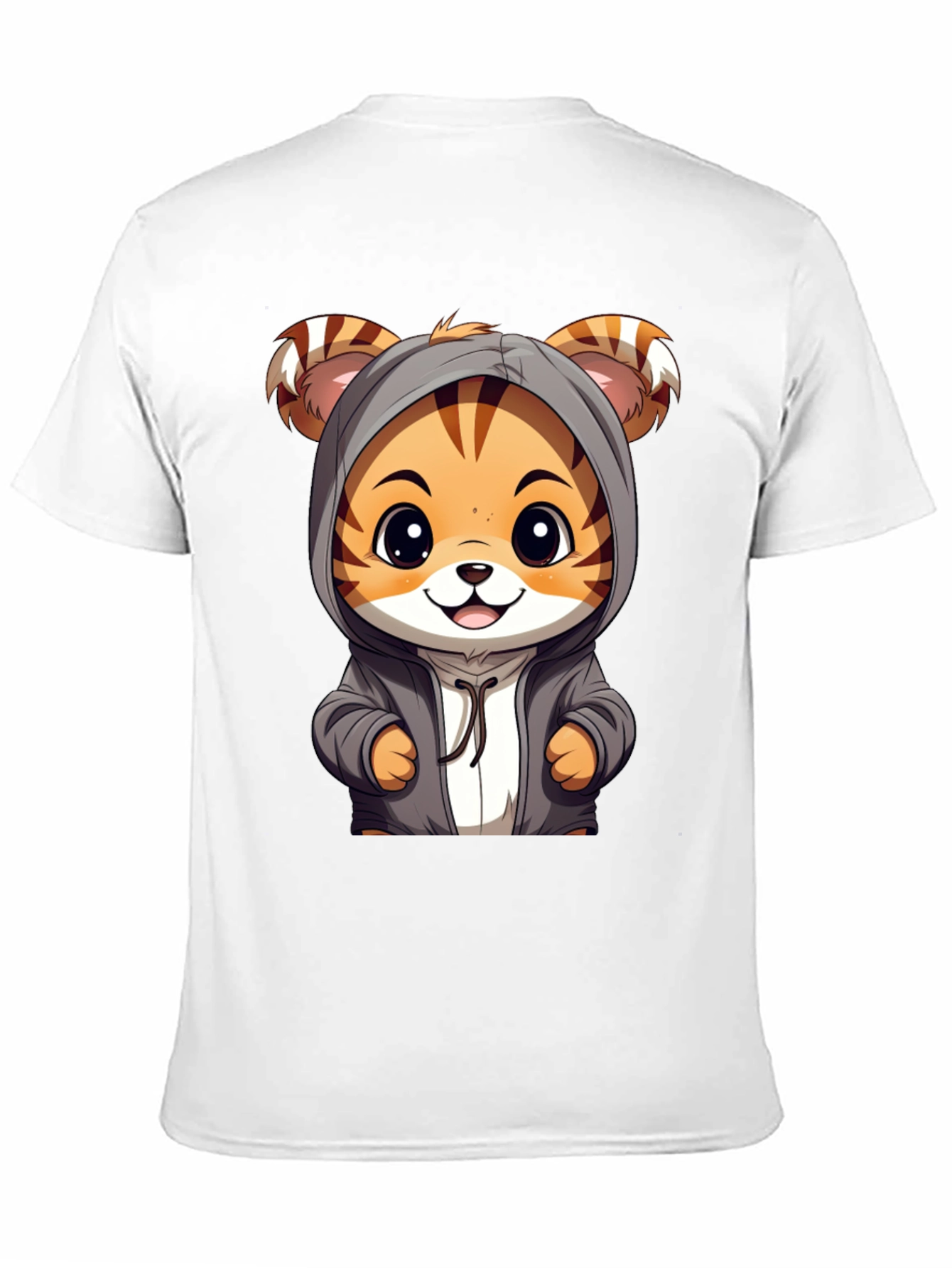 Cute Tiger Hoodie Graphic T-Shirt